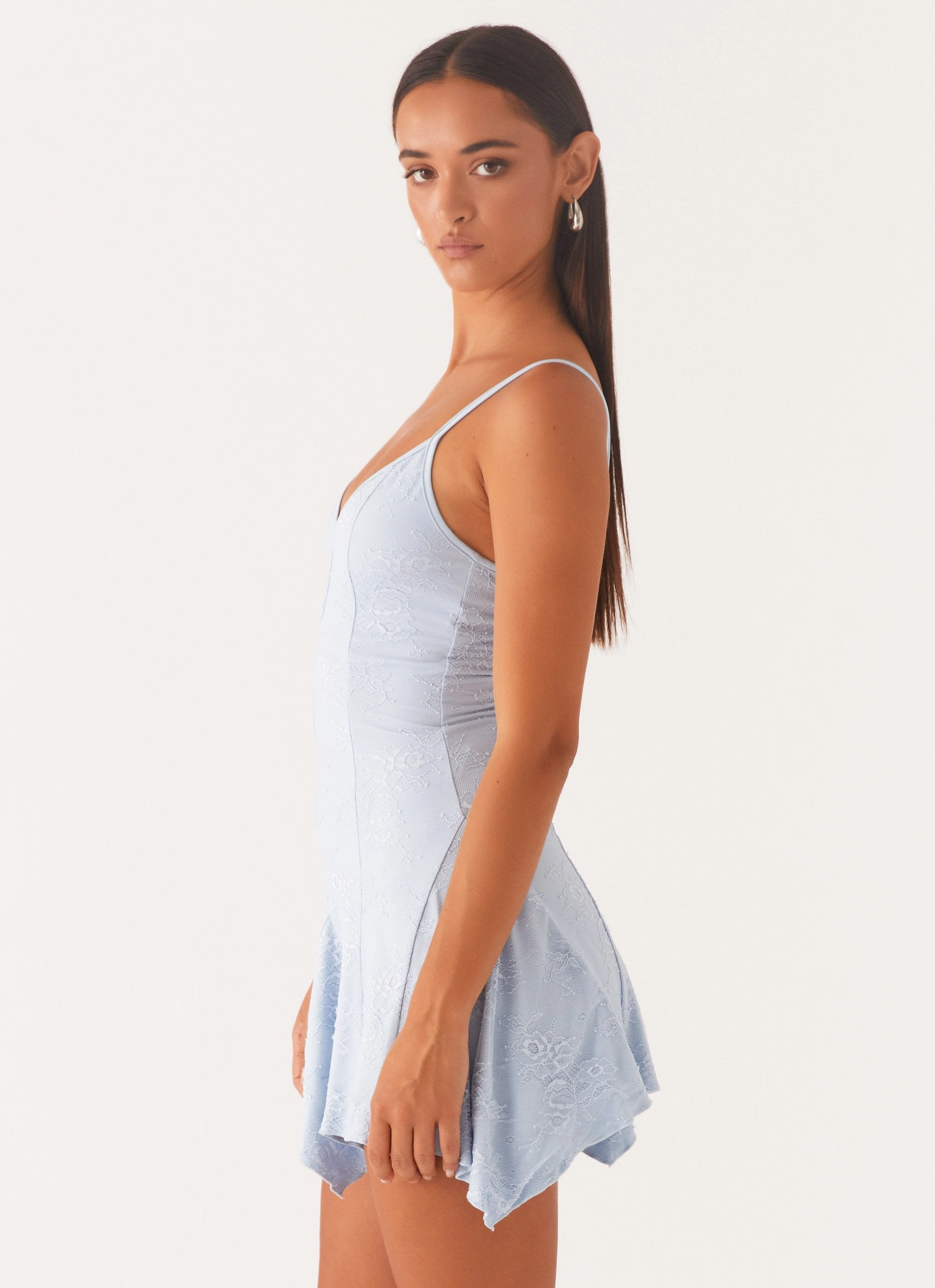 Quick Layer Surry Mini Dress - Blue