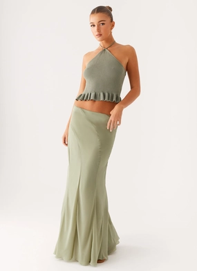 FlexibleMobility All Day Comfort Maddox Maxi Skirt - Sage