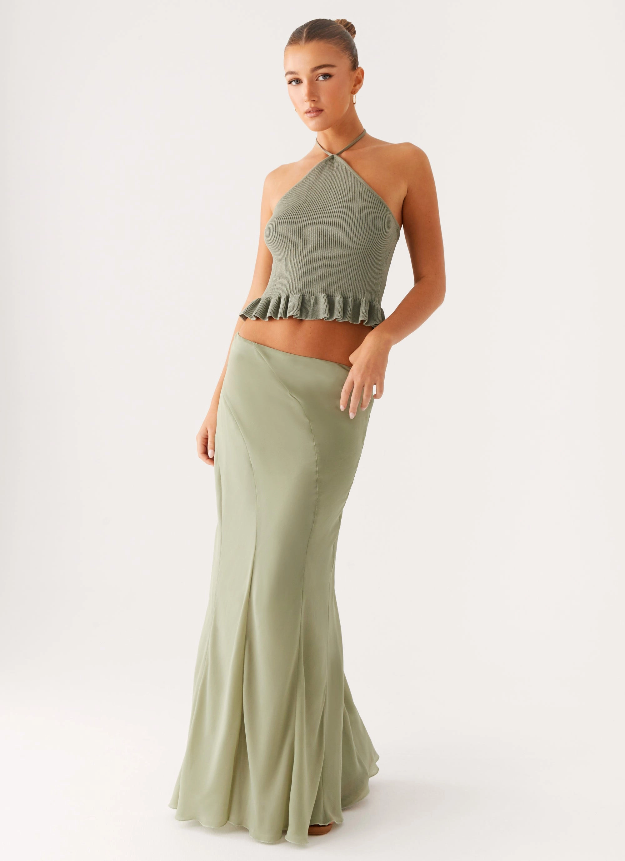 FlexibleMobility All Day Comfort Maddox Maxi Skirt - Sage
