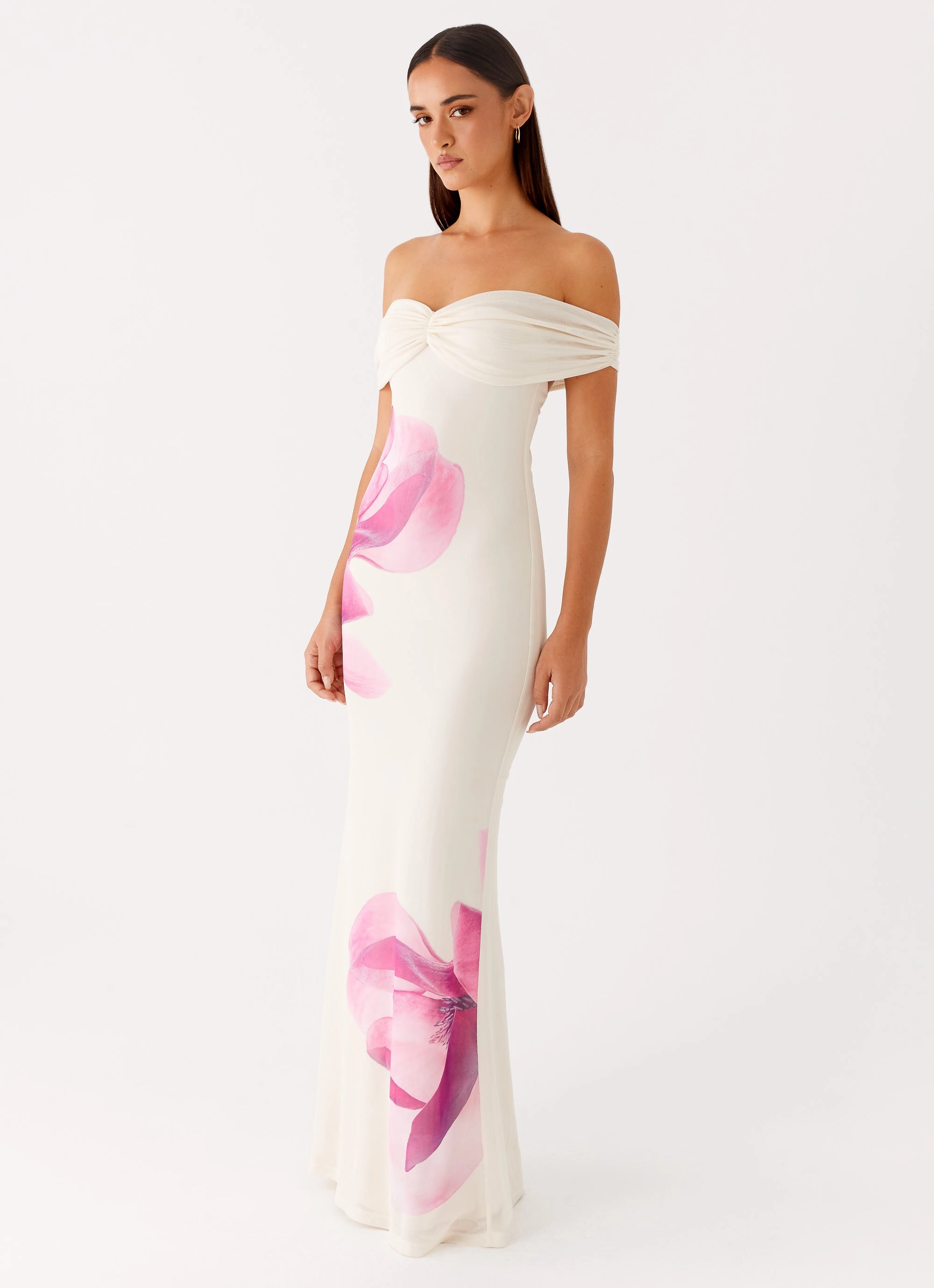 Clean Outline Madeira Maxi Dress - Ivory