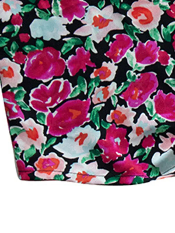 Mahalia Loose Casual Top Sleeveless Floral Shirt
