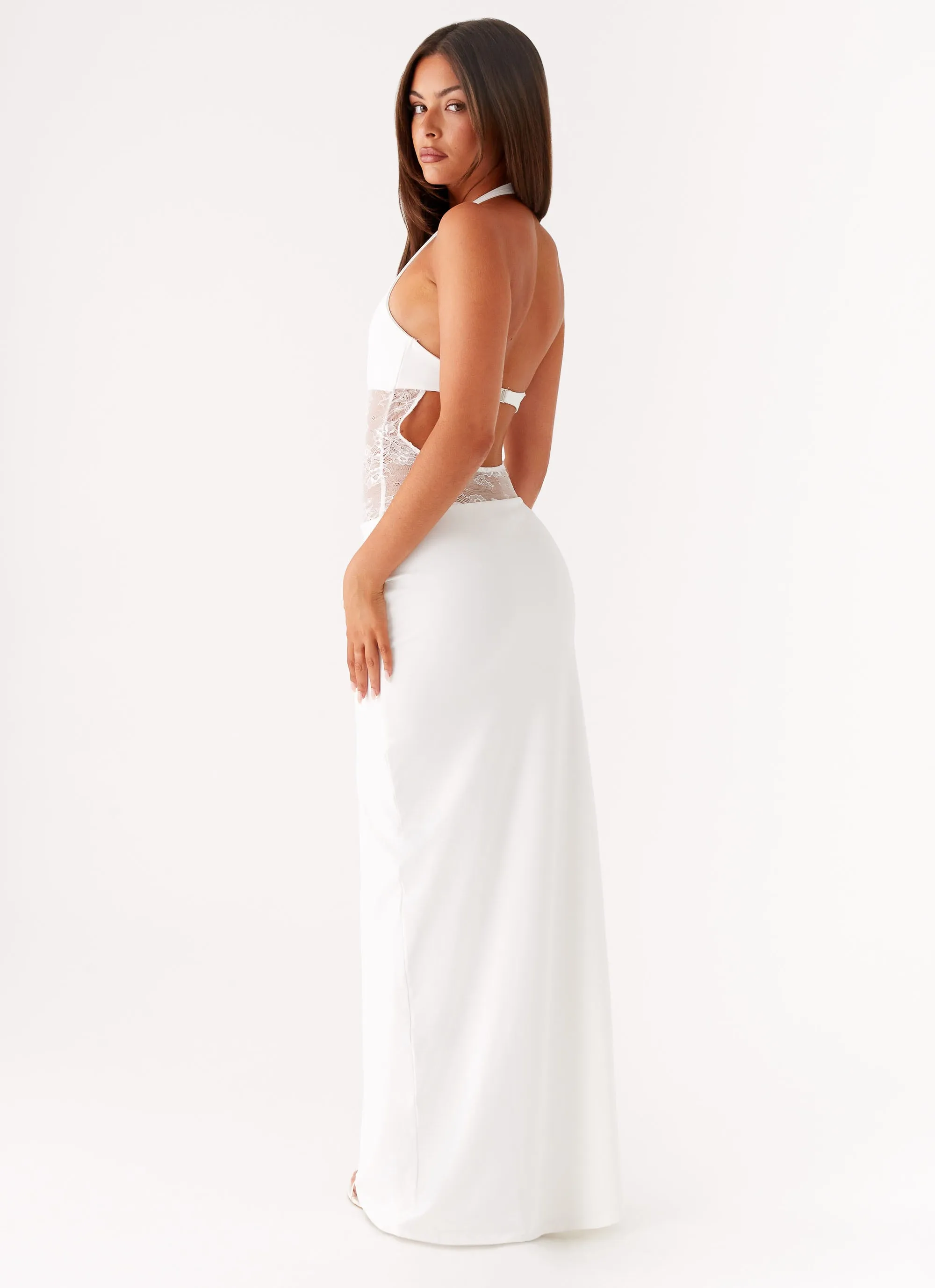 Bohemian style Breeze Flow Main Focus Maxi Dress - White