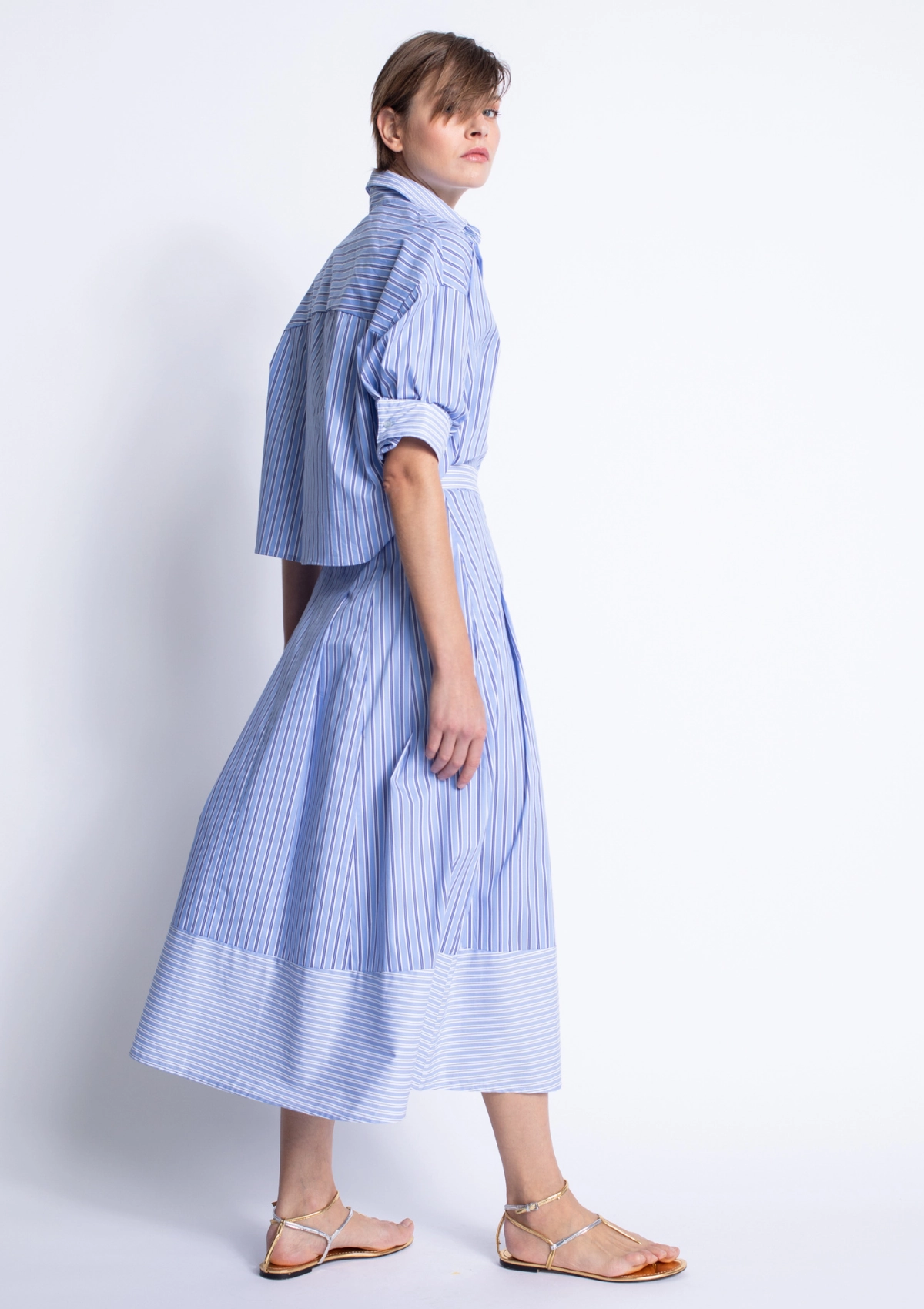 Malaga Striped Shirt Biodegradable material OdorResistant Treatment