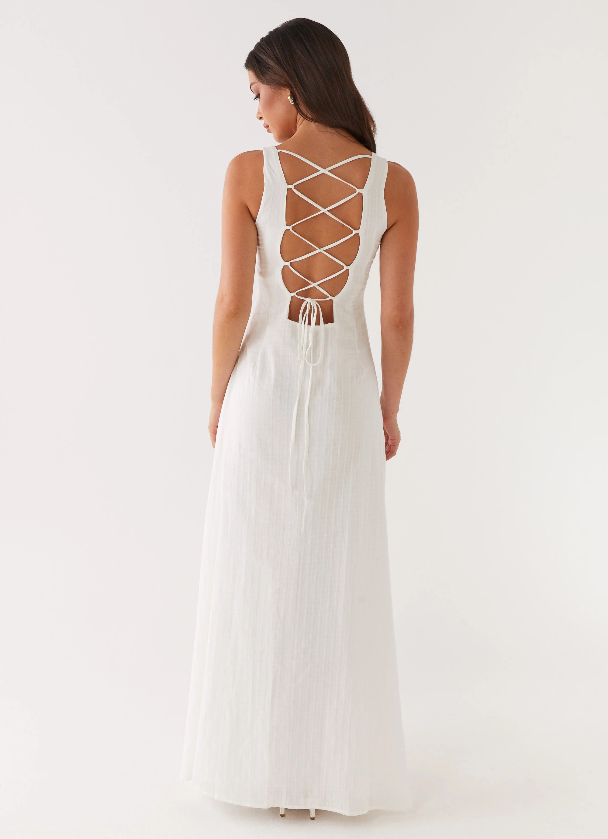 Maloney Maxi Dress - White Casual-Look bold appearance