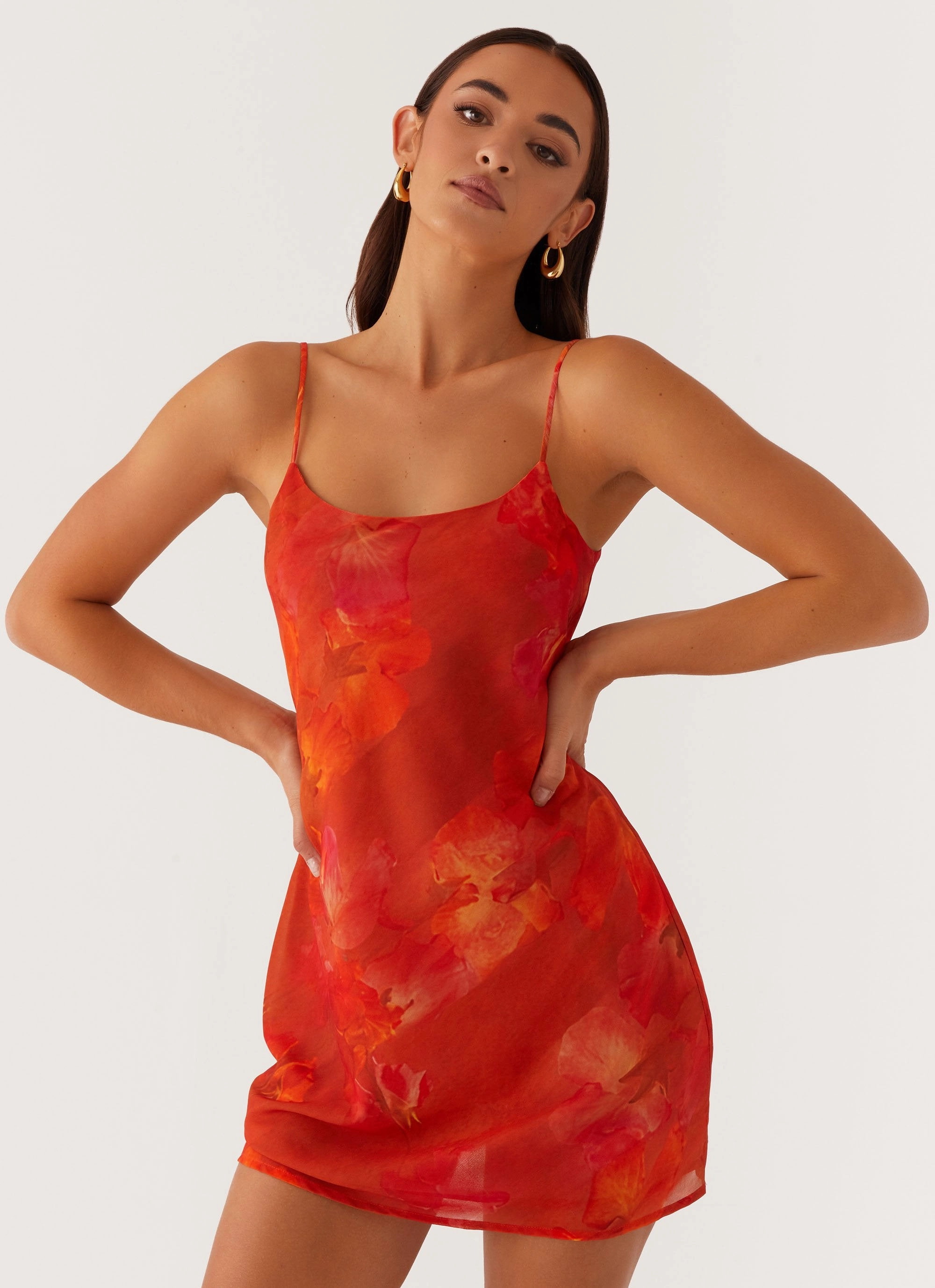 Grace Glow Manifest Mini Dress - Amber