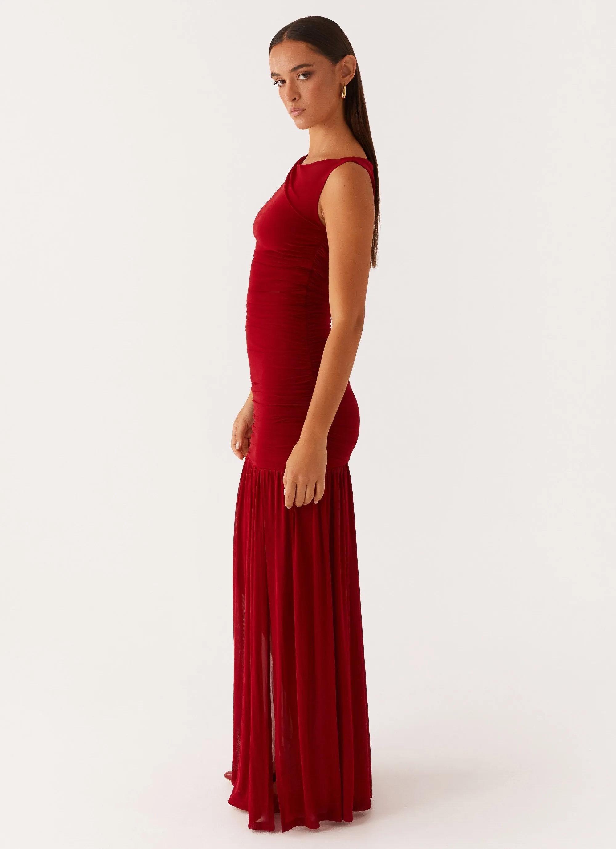 Soft and Chic Manon Maxi Dress - Red