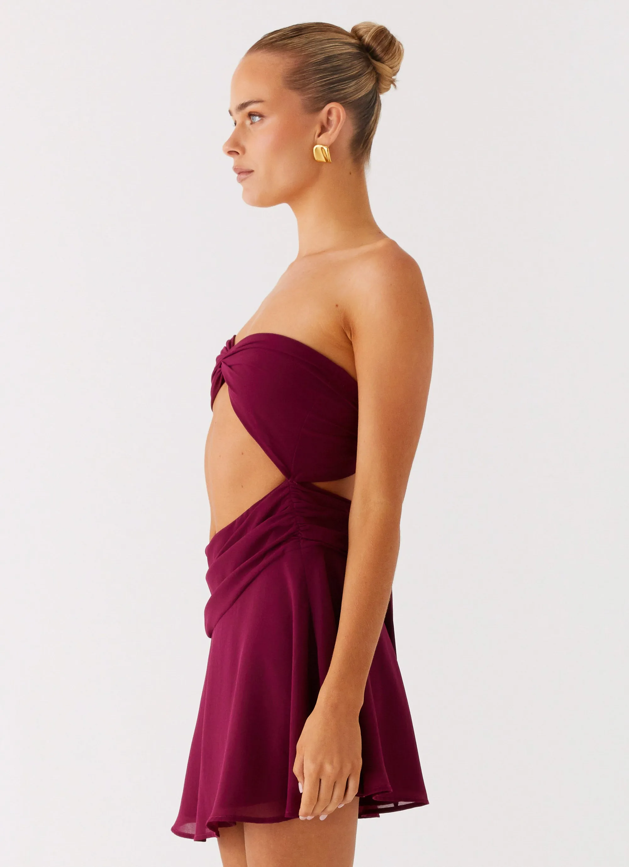 Cozy Silhouette Glam Touch Marbella Mini Dress - Violetta