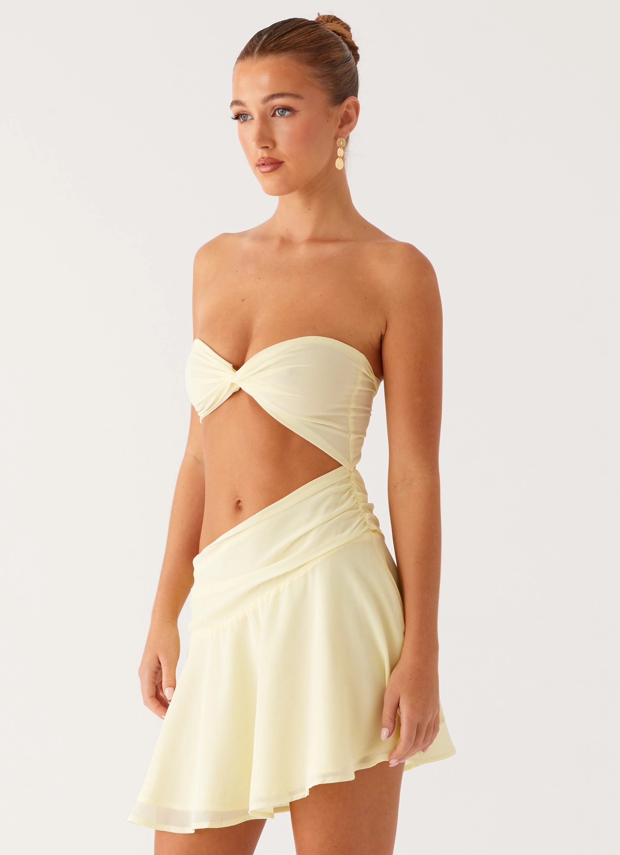animal-print Marbella Mini Dress - Yellow