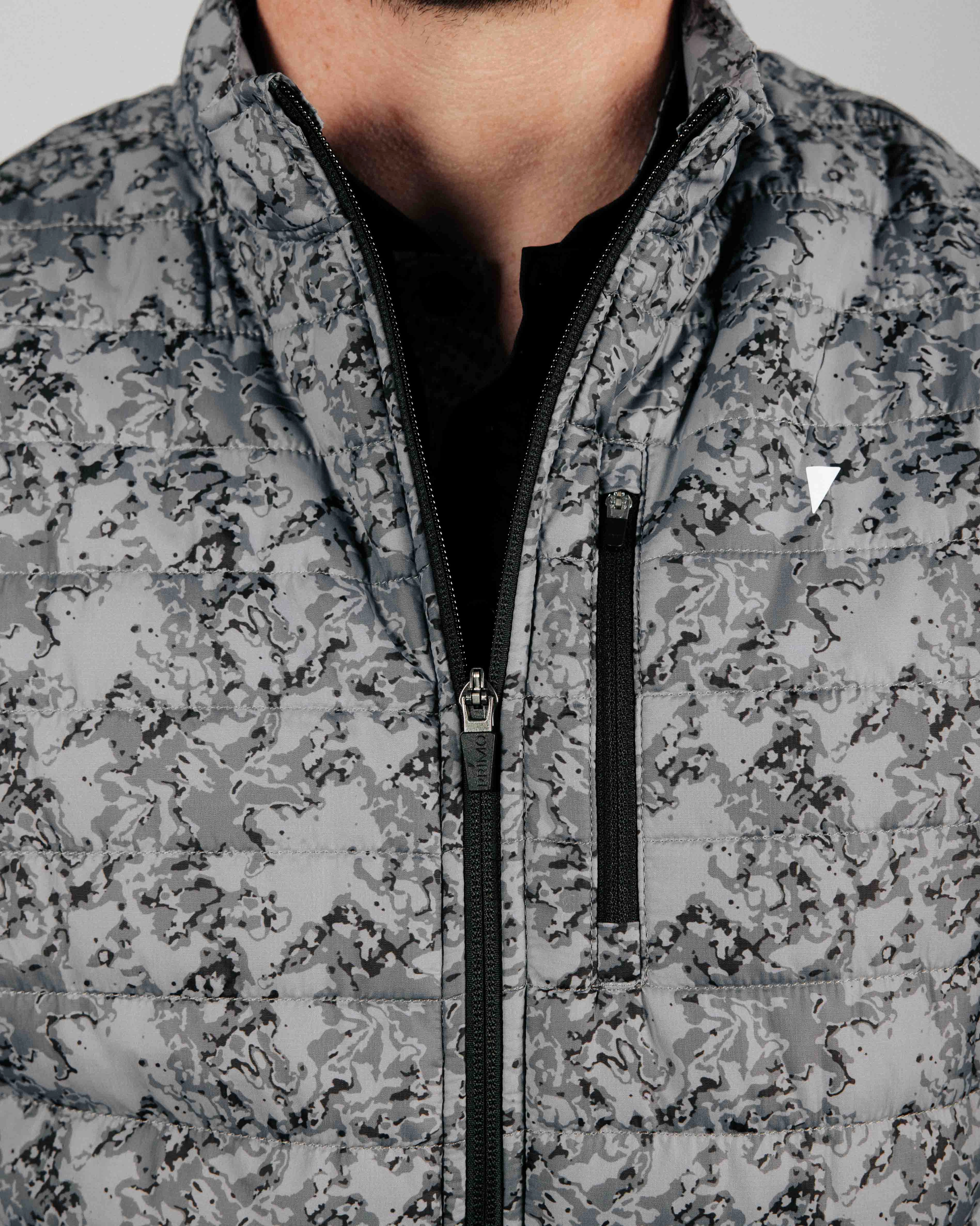 Marble Puff Vest 360?? Visibility