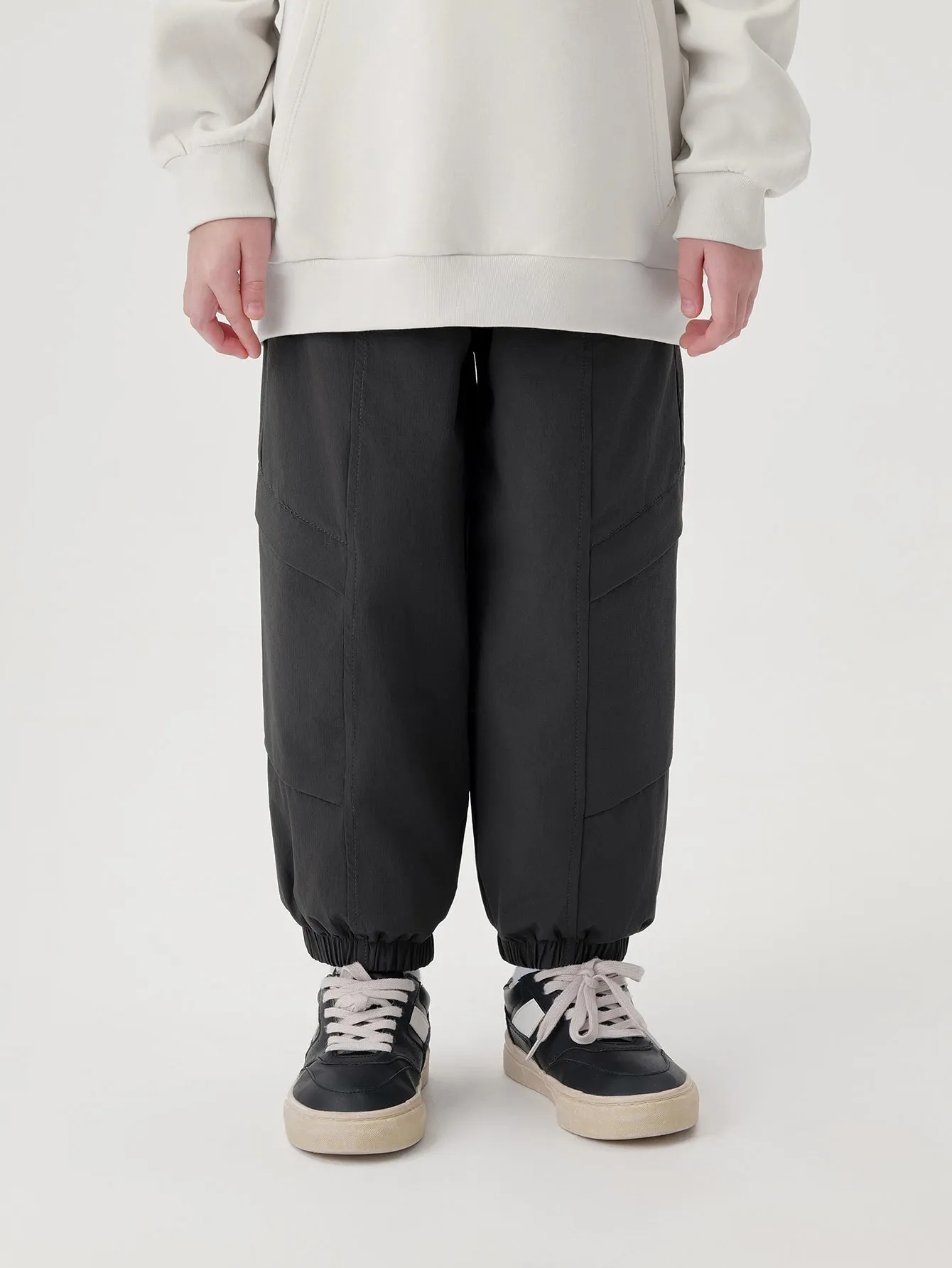 MARC & JANIE Boys Spliced Line Padded Cargo Drawstring Pants 241251