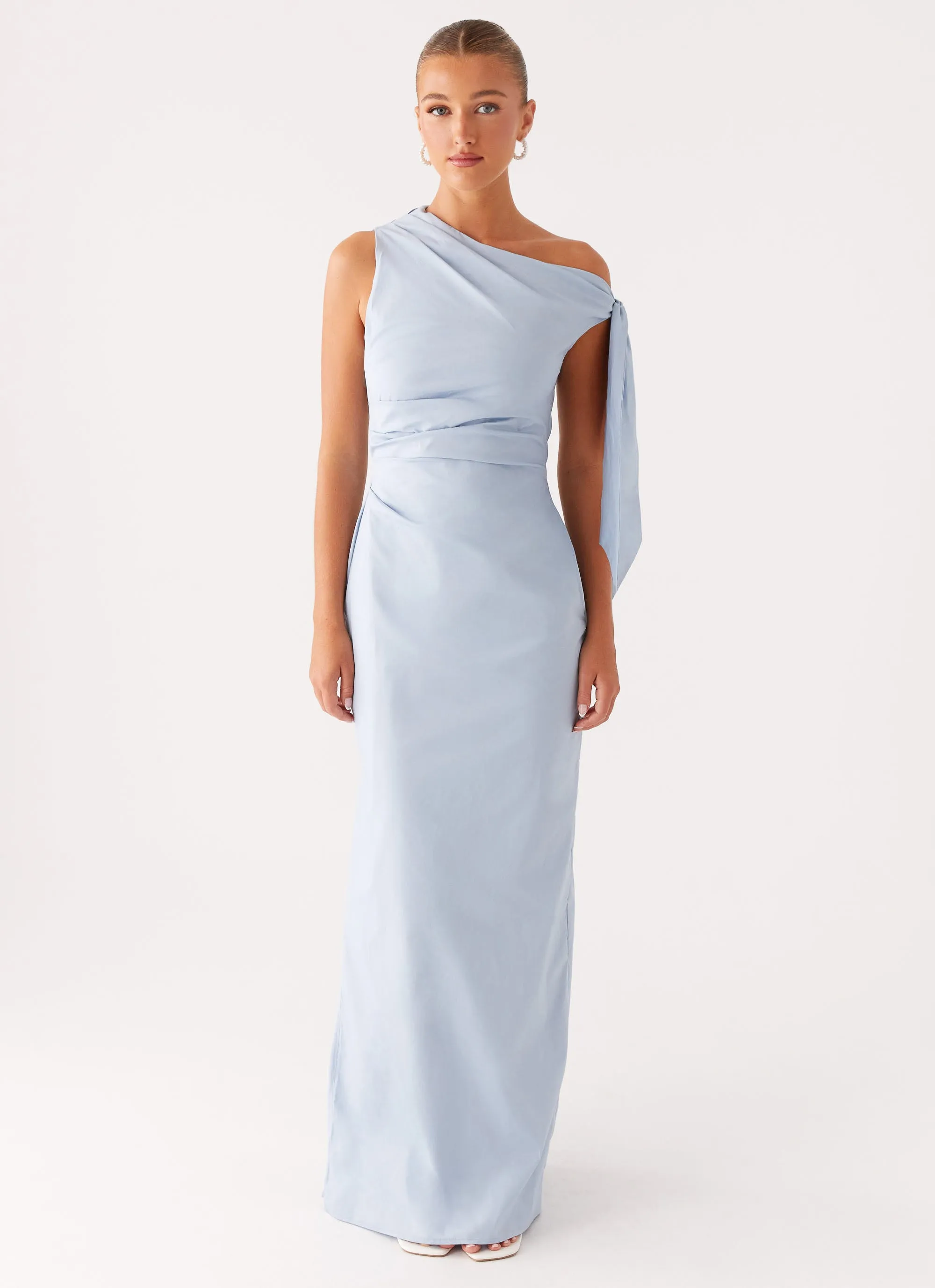 Marella Maxi Dress - Blue light layering Timeless Edge