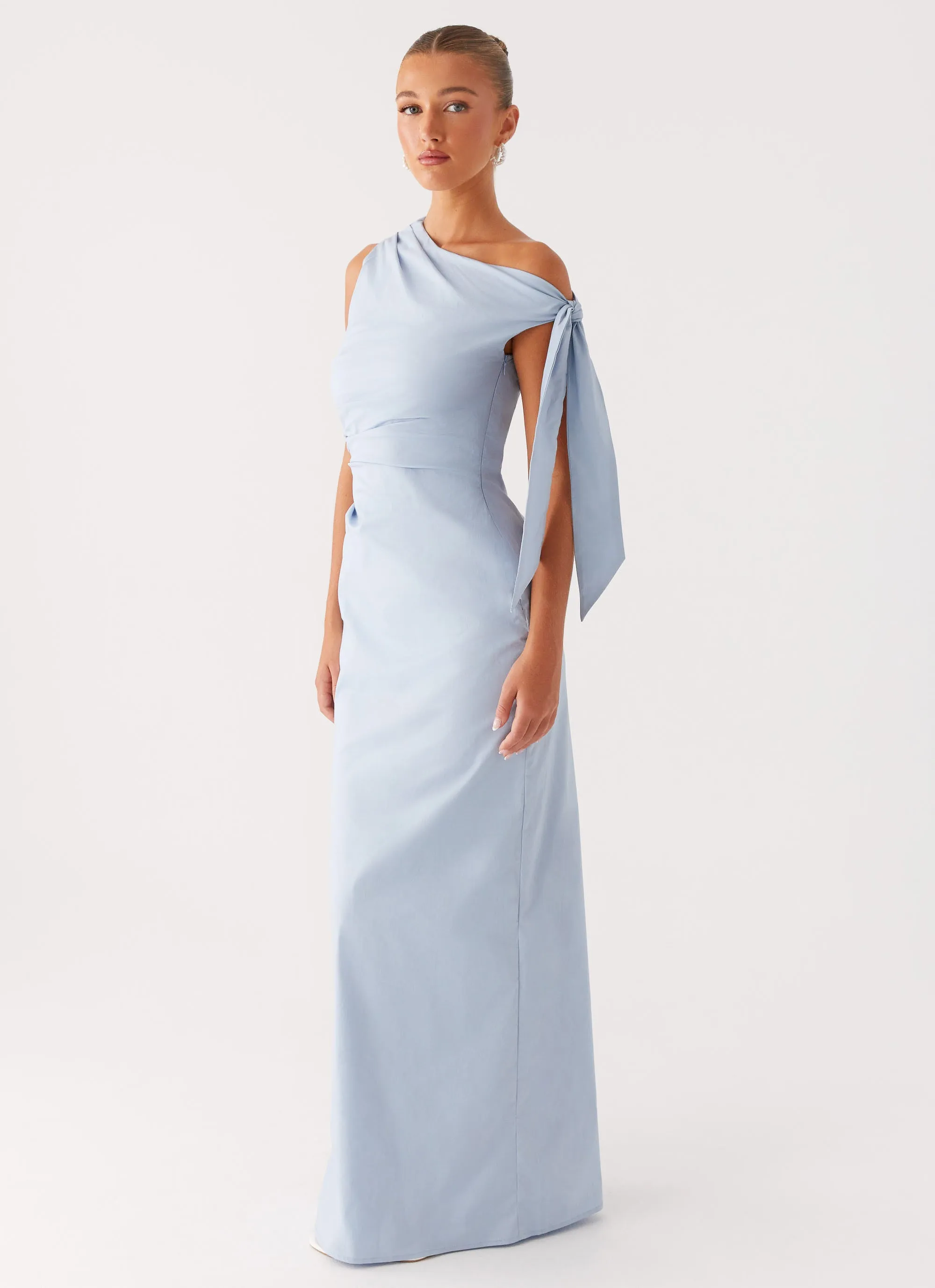 Relaxed Layer Summer Outfit Marella Maxi Dress - Blue