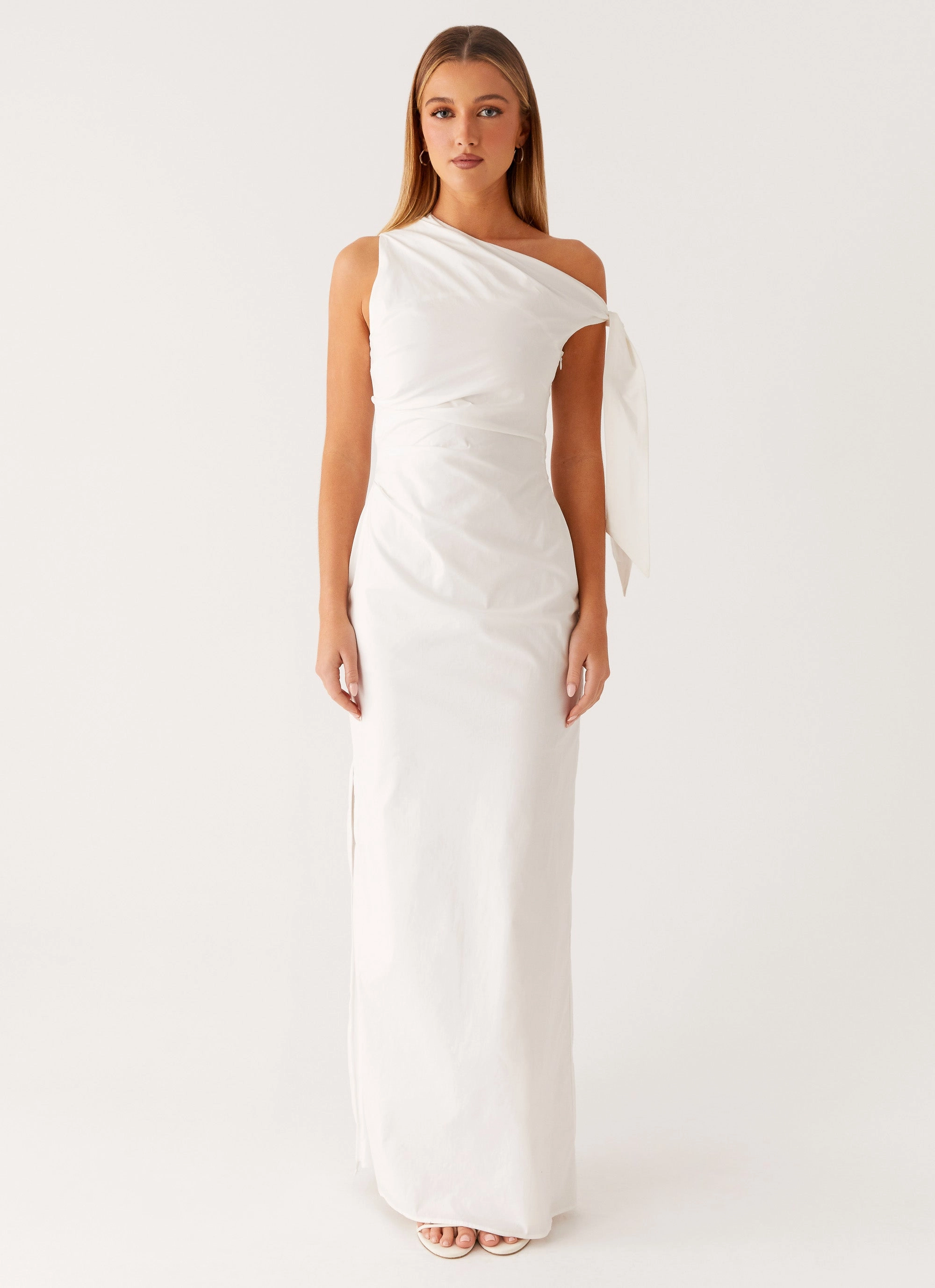 SeamlessConstruction Minimalist Look Marella Maxi Dress - Ivory