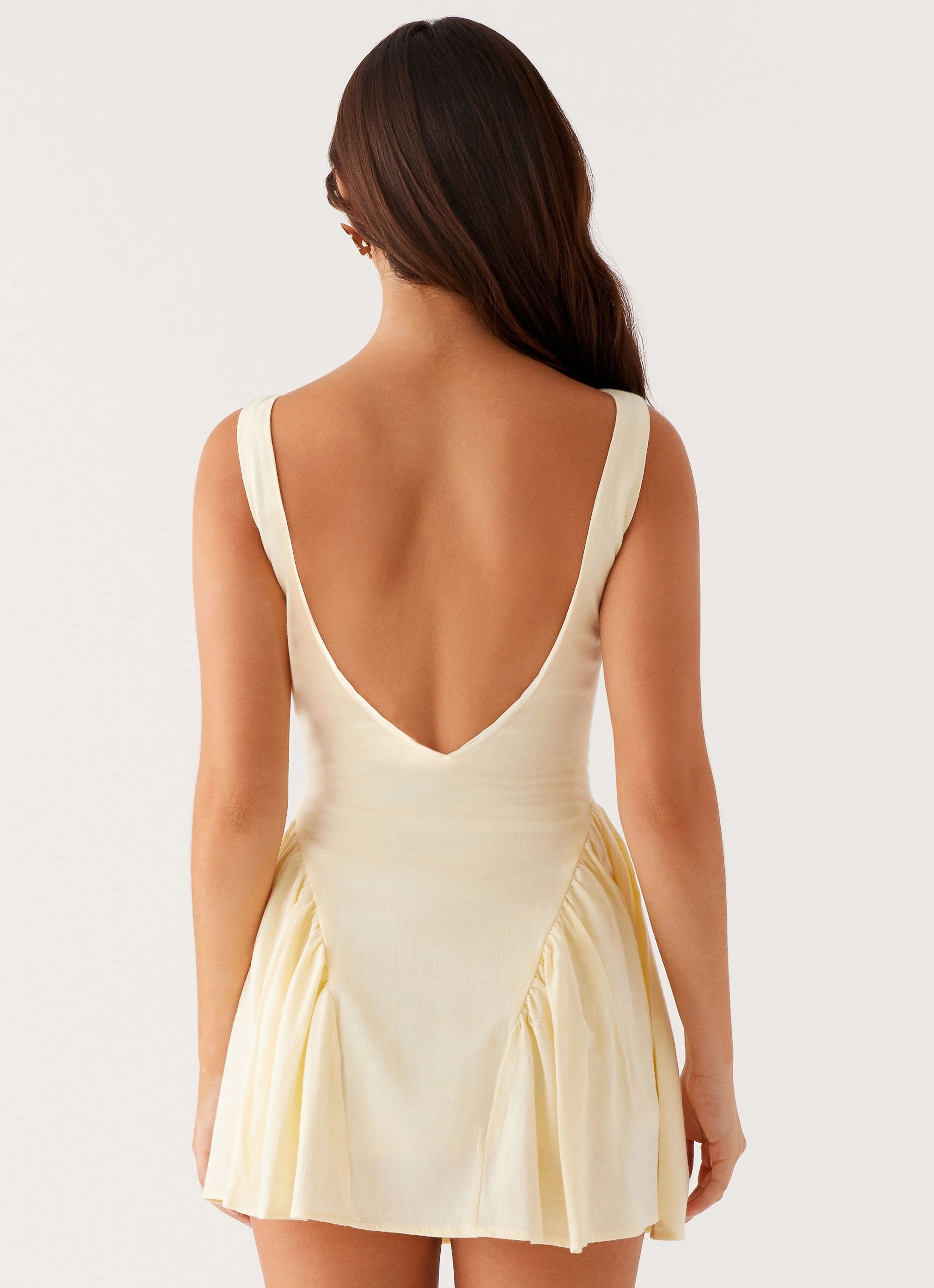 Pure Piece Beach Walk Margo Mini Dress - Pale Yellow