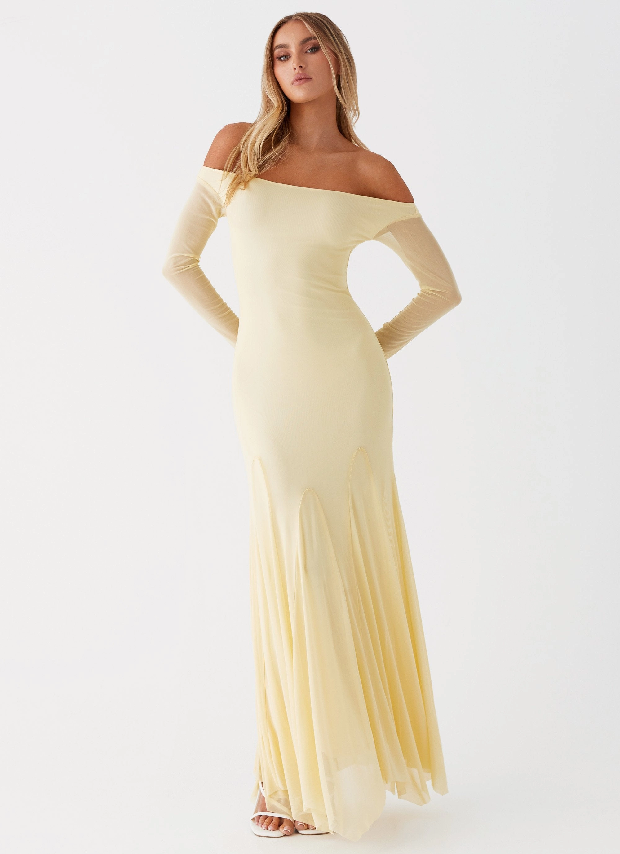 Maribel Maxi Dress - Yellow Formal Look