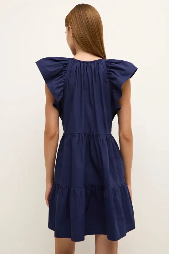 Marie Oliver Kara Dress Naval Easy Comfort Look