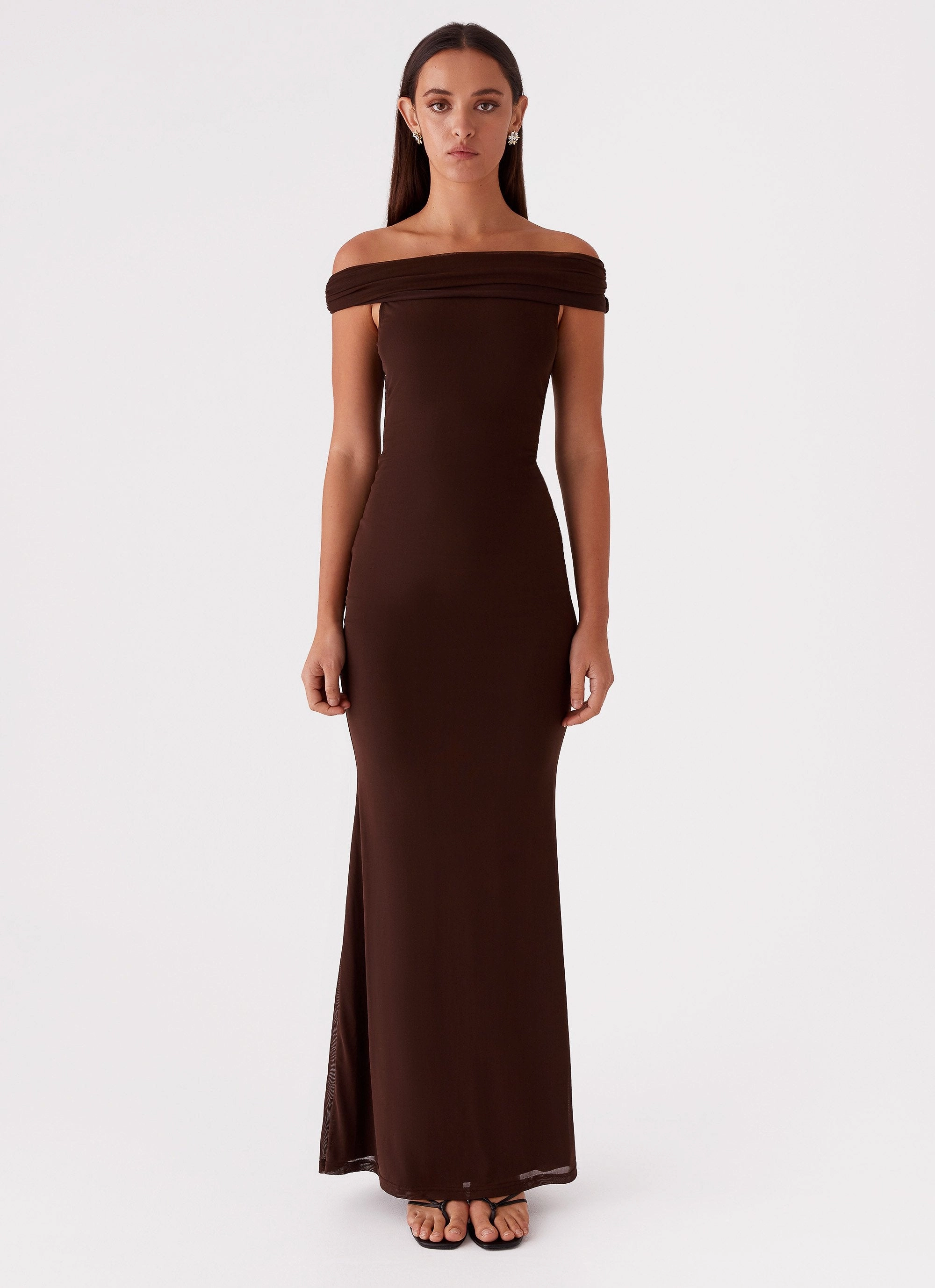 Clean Mood Jewel-Tone Marilyn Maxi Dress - Chocolate