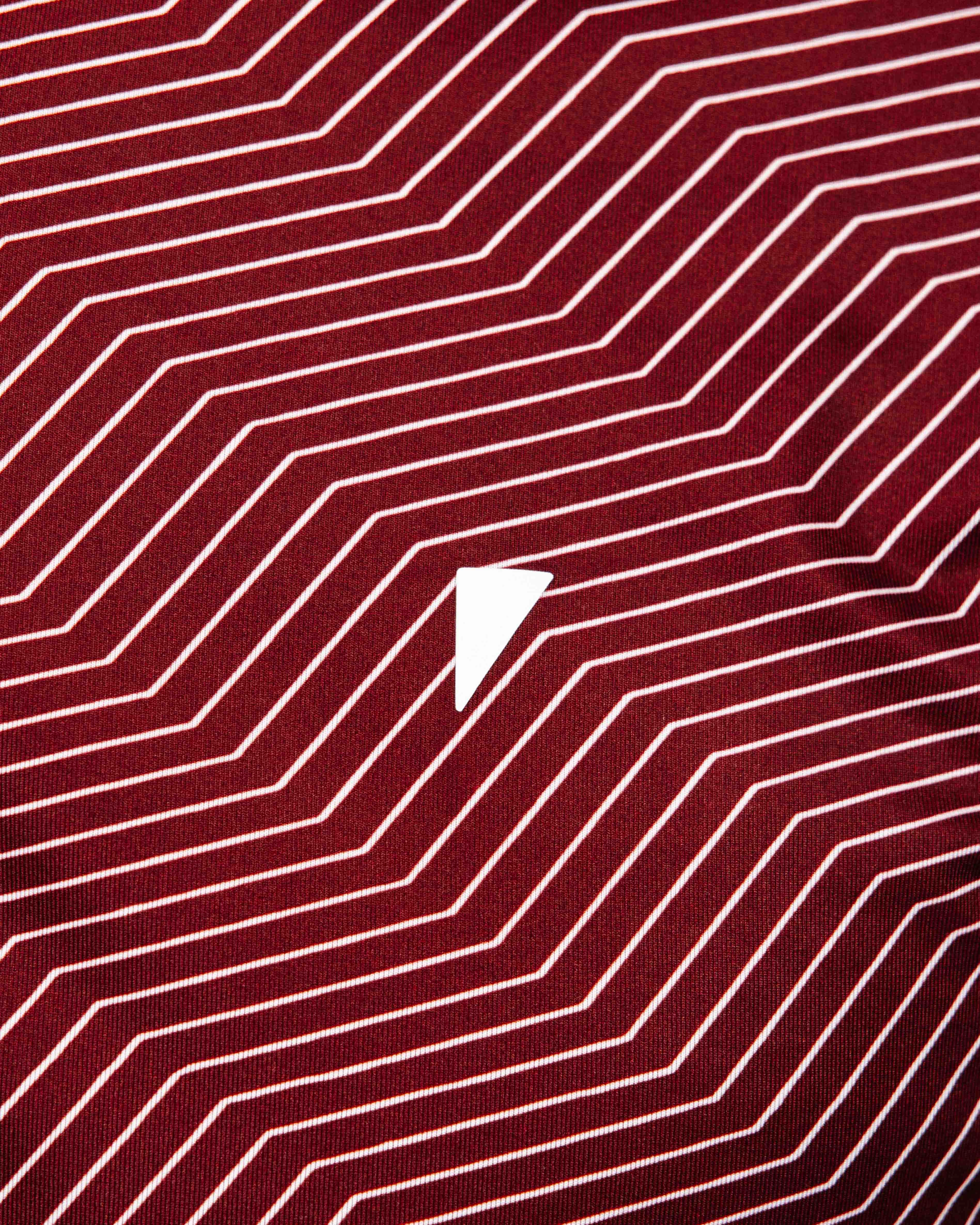 Maroon Chevron Blade Polo BreathableMeshPanels