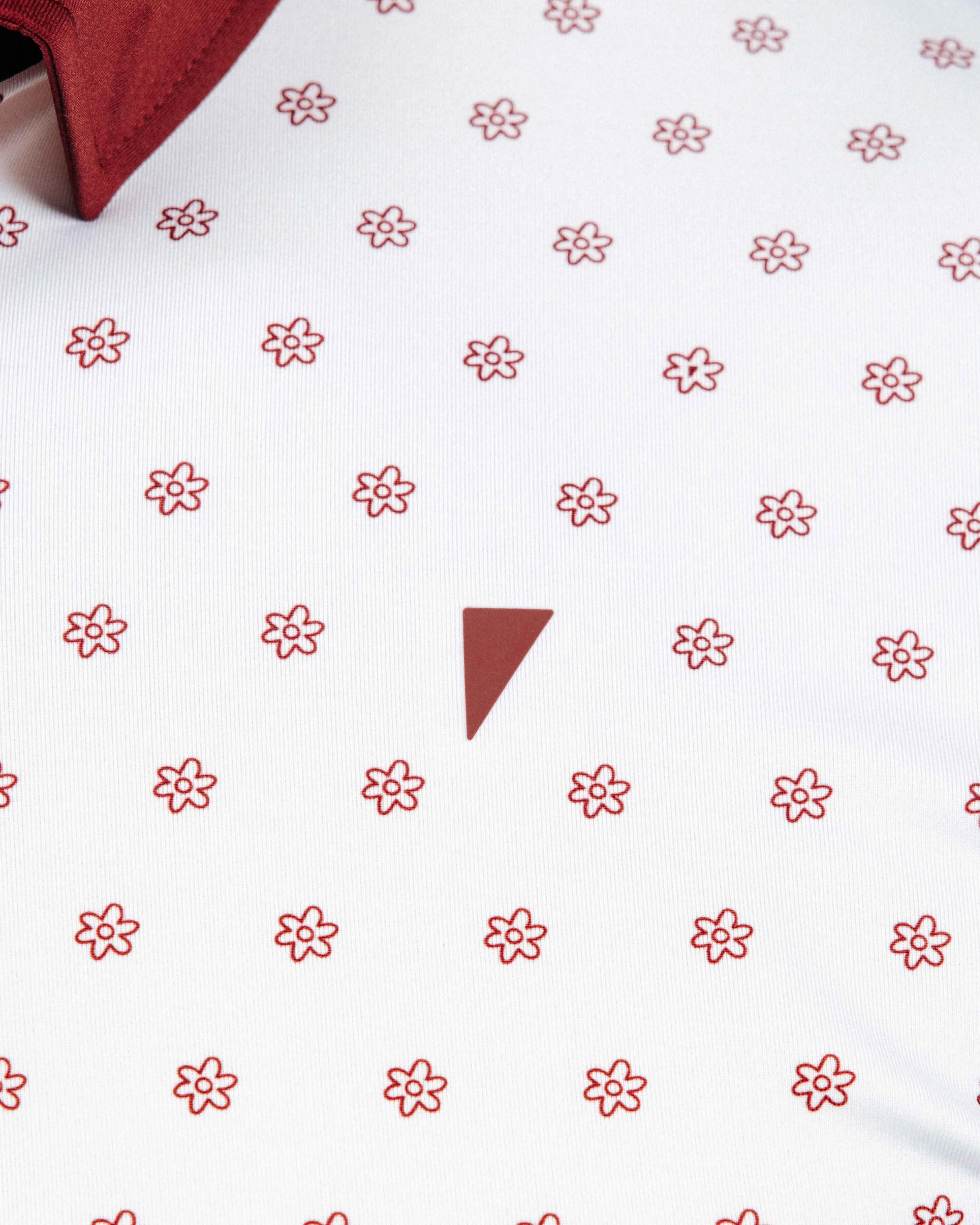 Maroon Daisy Classic Polo EcoFriendly Dye