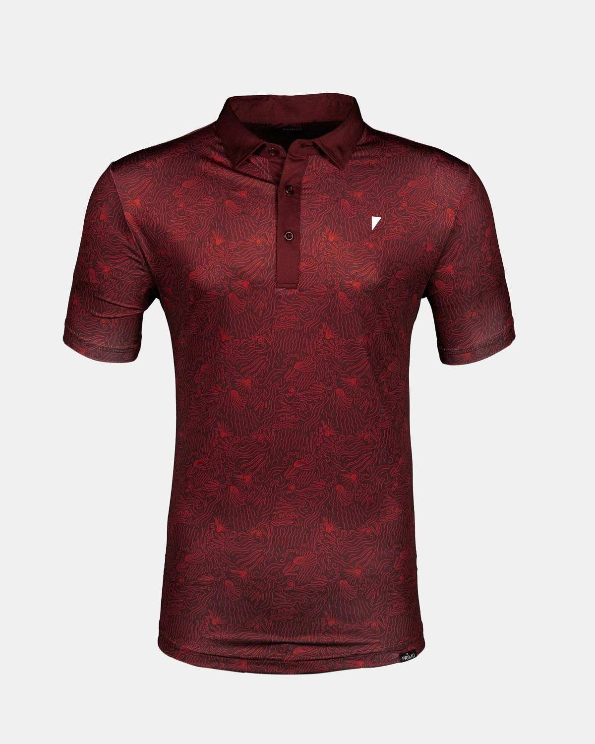 Maroon Ocean Spray Classic Polo Reflective Trims
