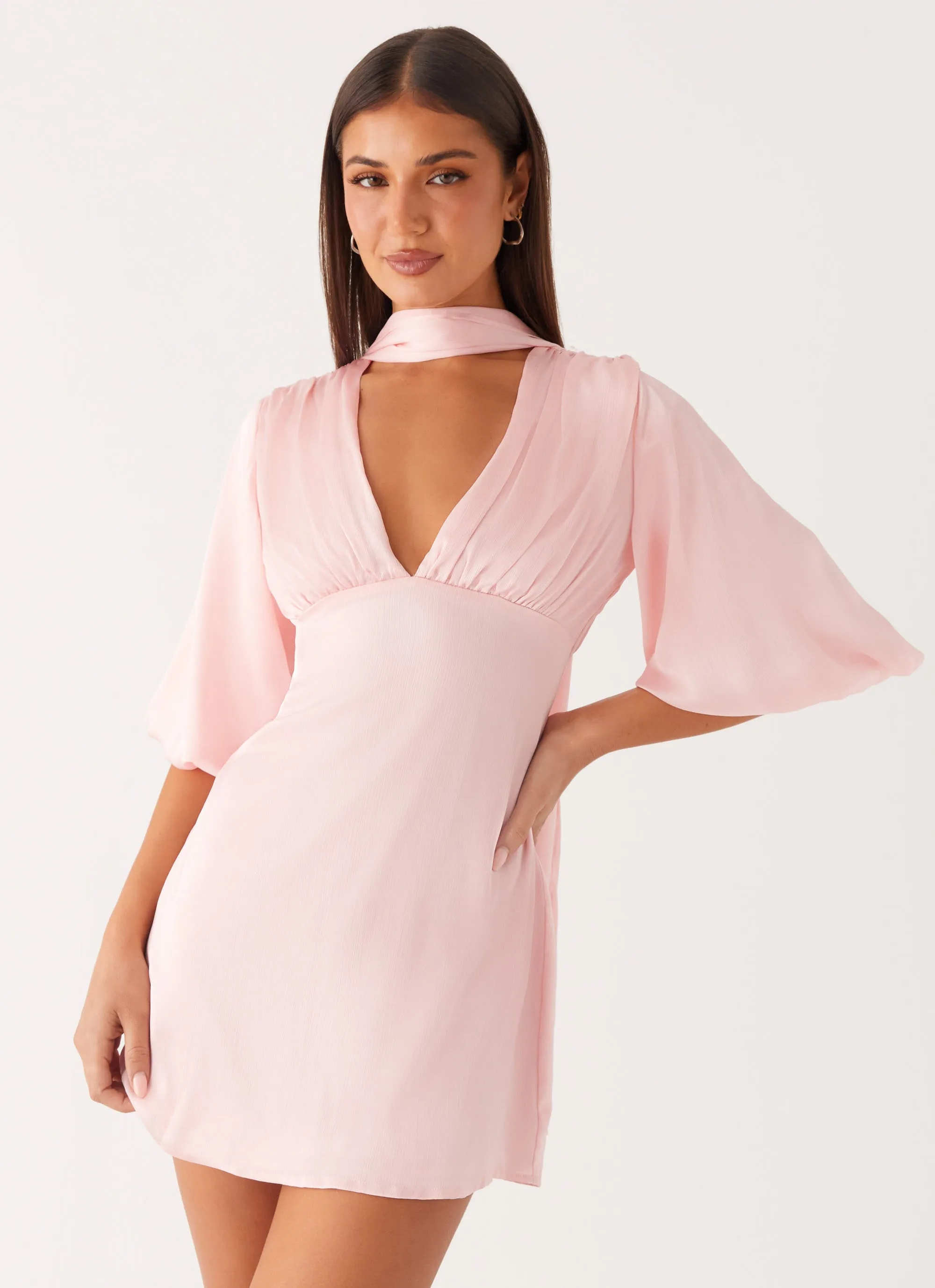 Perfect Mood Formal-look Mary Mini Dress - Pink