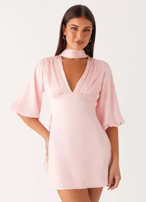 Ruched-Detail Urban Light Mary Mini Dress - Pink