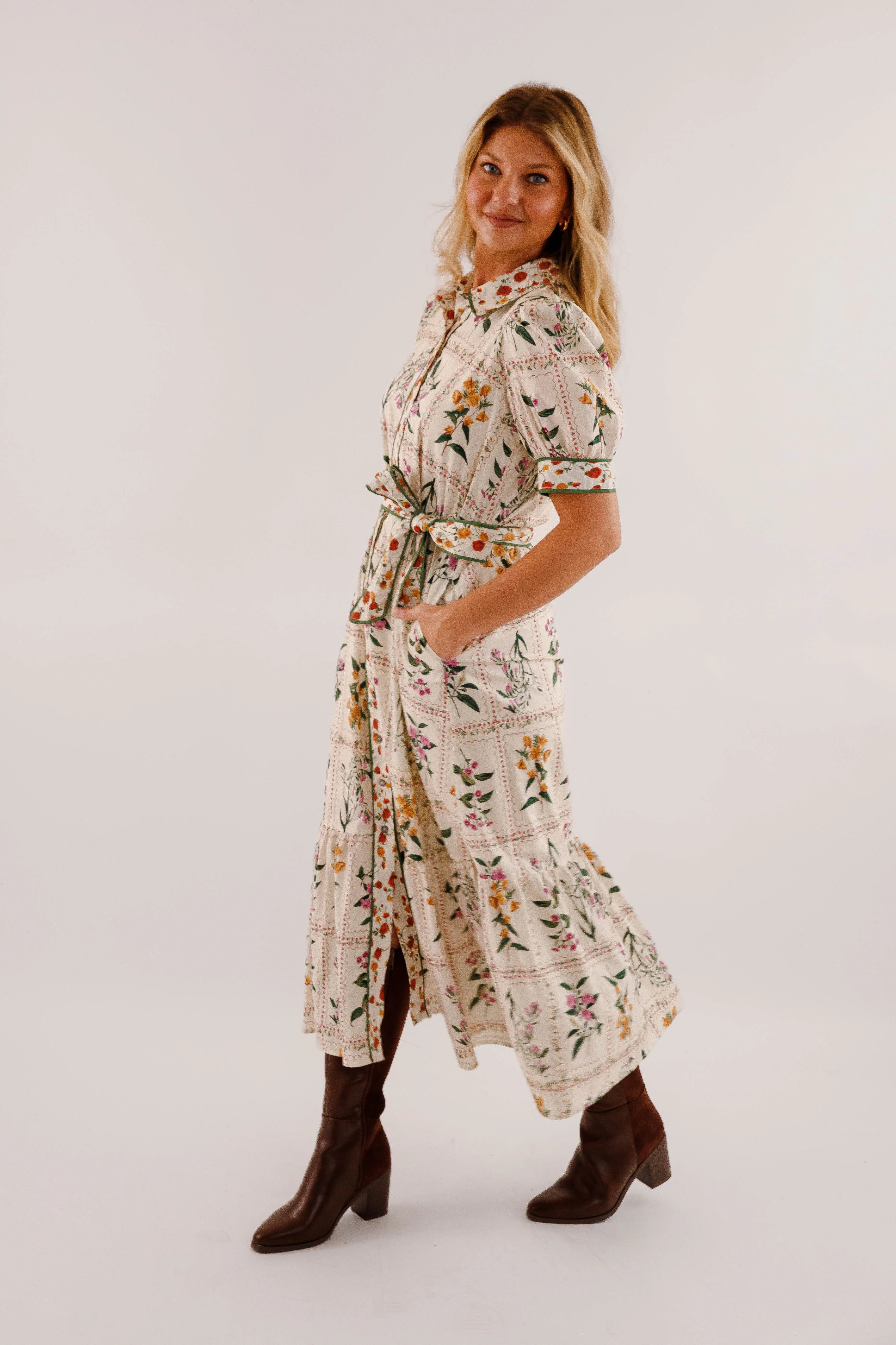 Bringing Happiness Midi Dress Smart and Chic