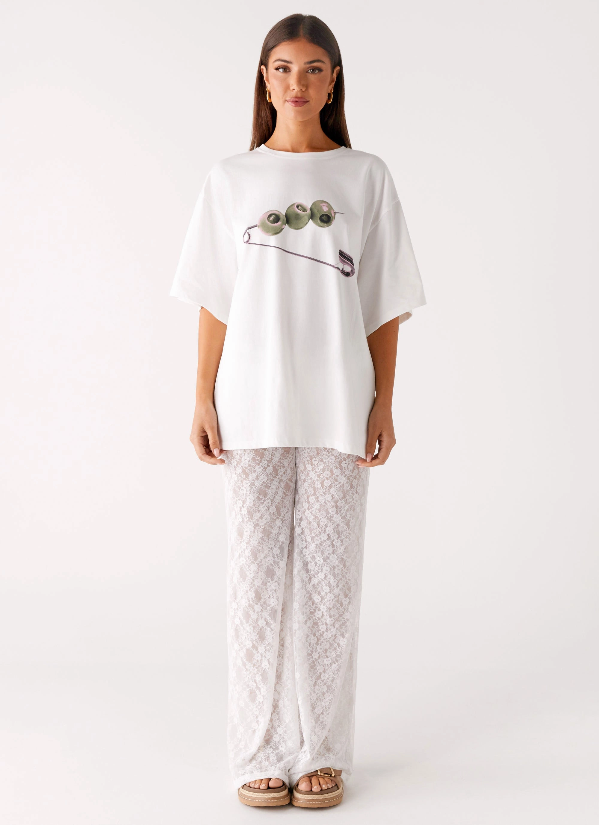 Matcha Lace Pants - White Chilly Layering