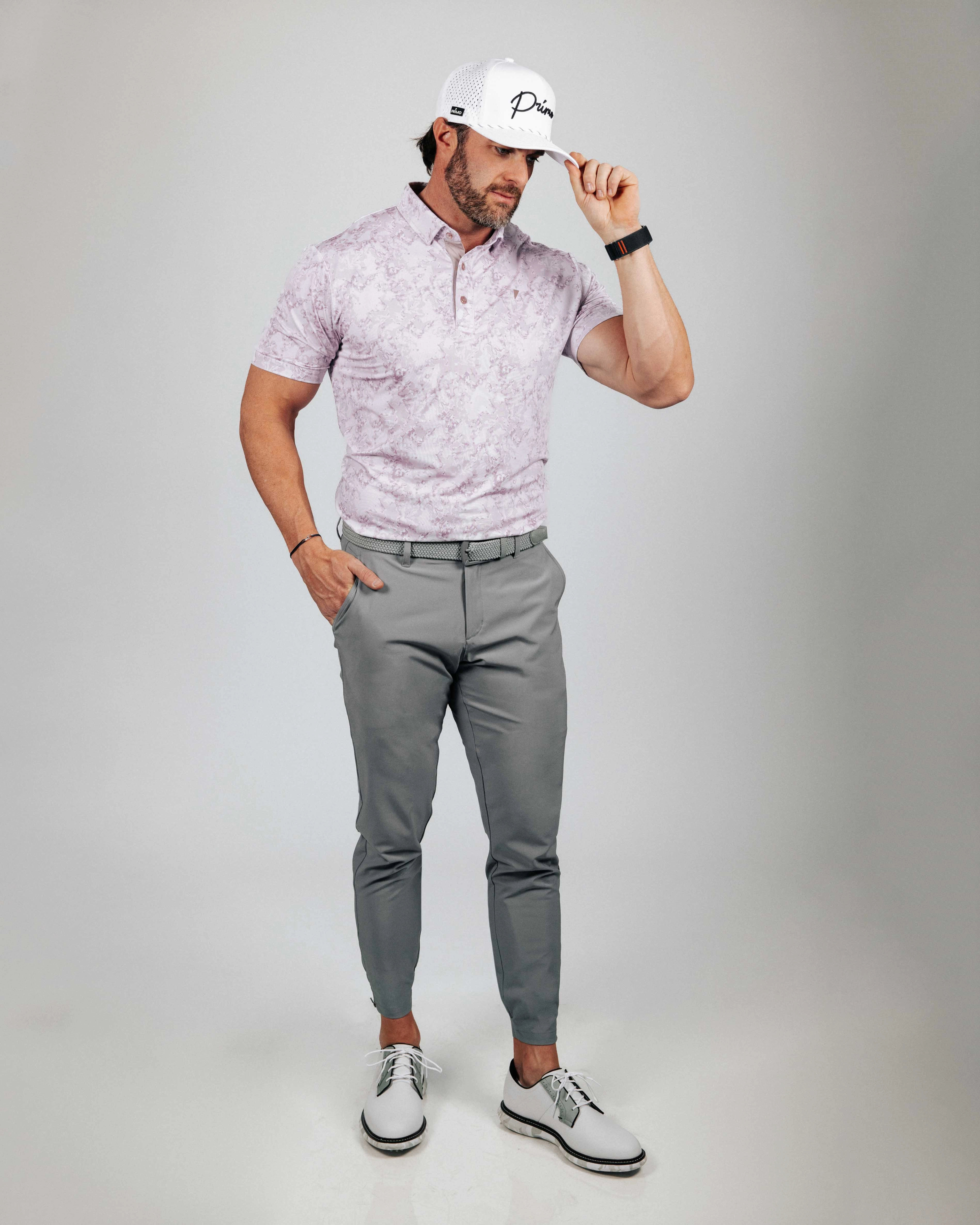 Thermal Regulation System Bluesign Approved Material Mauve Marble Classic Polo