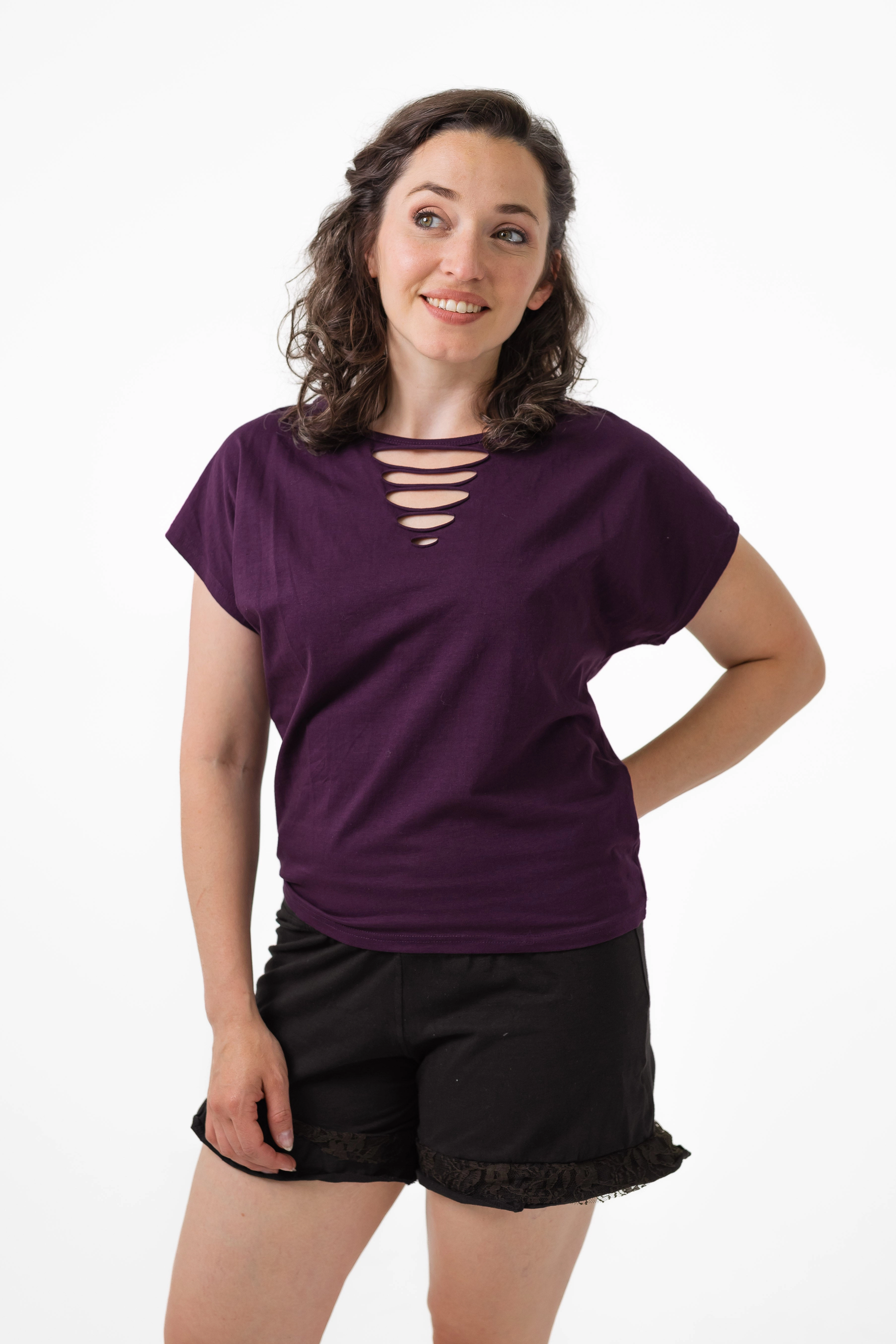 Durable Blend Weighted Hem Maverick Top