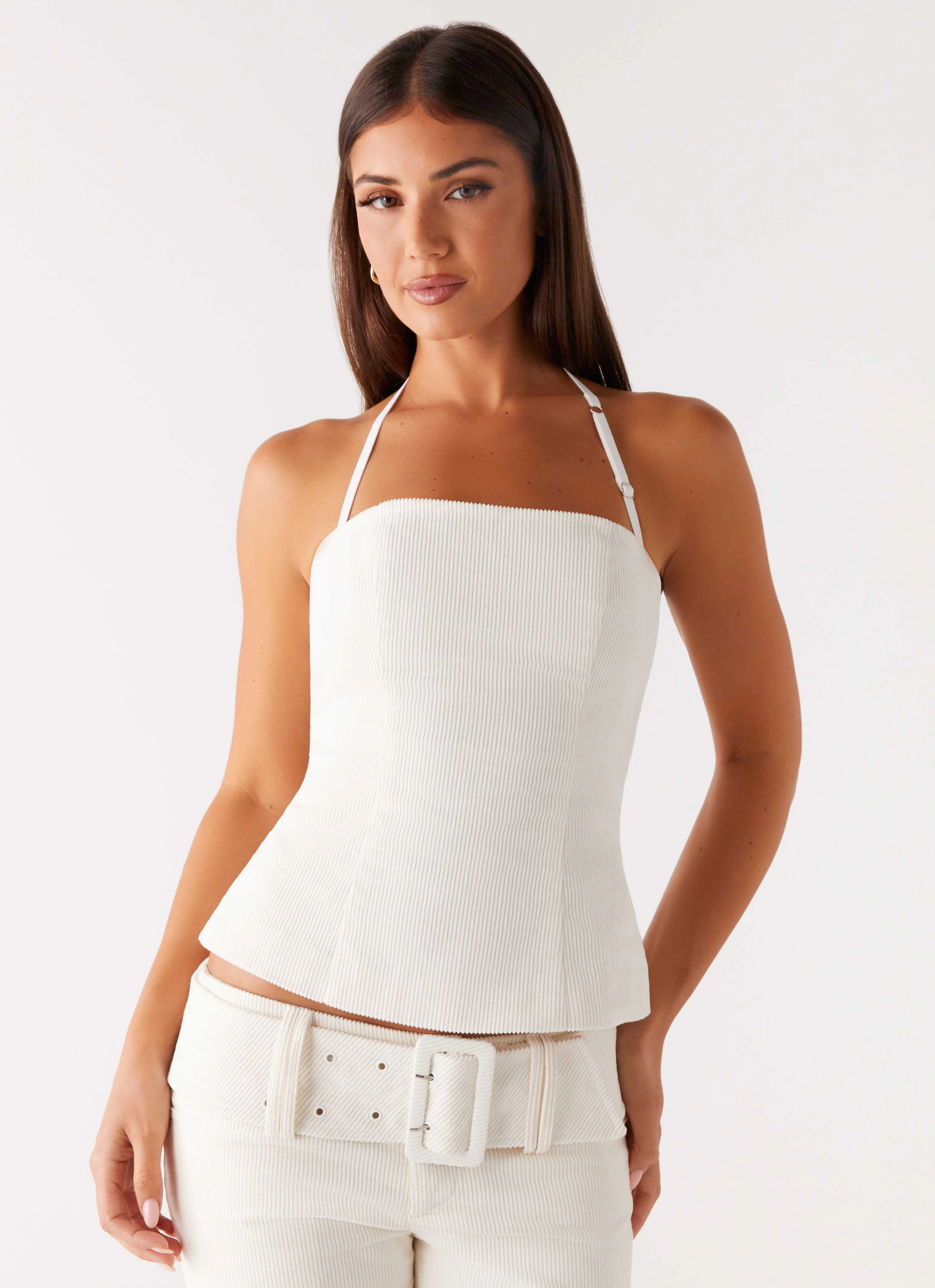 Maya Backless Top - Pearl MultiPanelConstruction