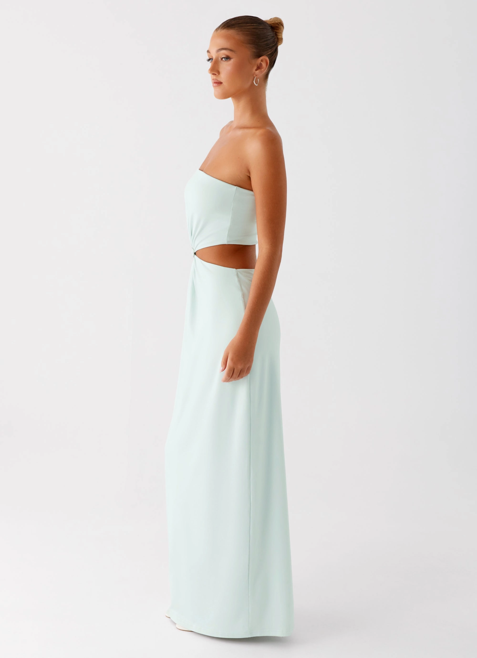Mayfair Maxi Dress - Mint Low-Waist