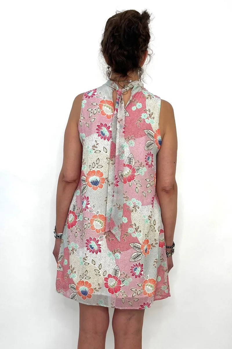MBD2250PNK Sleeveless Swing Dress with Liner - Pink