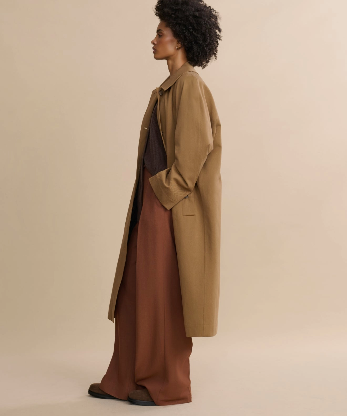 Laser Cut Vents McCall Trench Coat