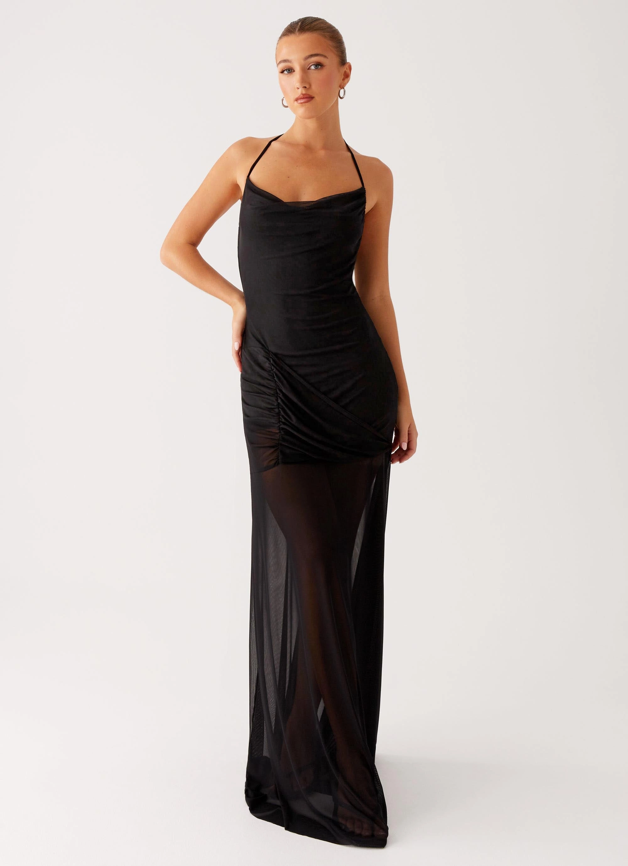Mckinley Maxi Dress - Black Minimal Touch