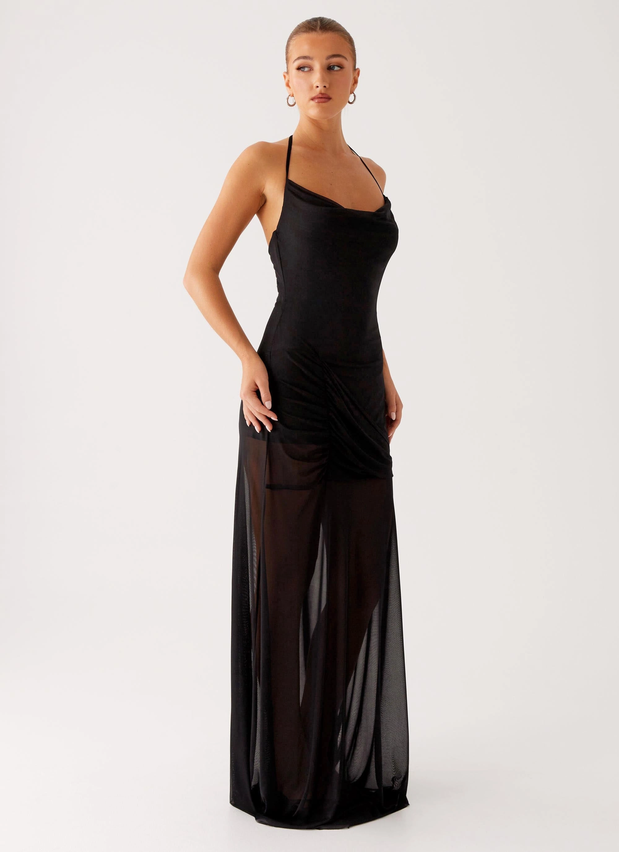 Matte-Lining Wardrobe-Staple Mckinley Maxi Dress - Black