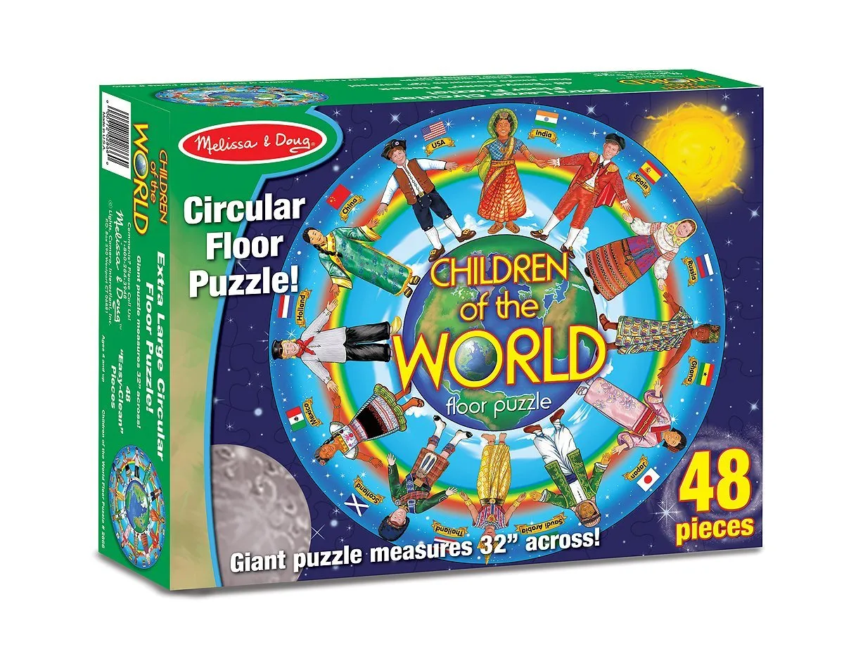 Melissa & Doug Children of the World Jumbo Jigsaw Floor Puzzle 000772028660 Ages 4 