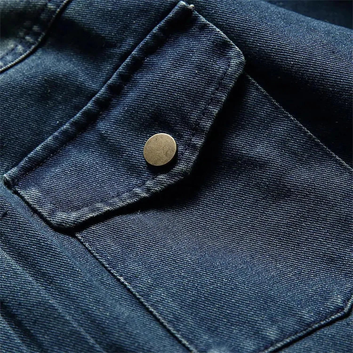 Men Fashion Stand Collar Loose Denim Jacket Vintage Zipper Denim Cargo Jacket Motorcycle Coat Outerwear