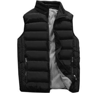 Men New Stylish 2019 Spring Autumn Warm Sleeveless Plus Size 5XL