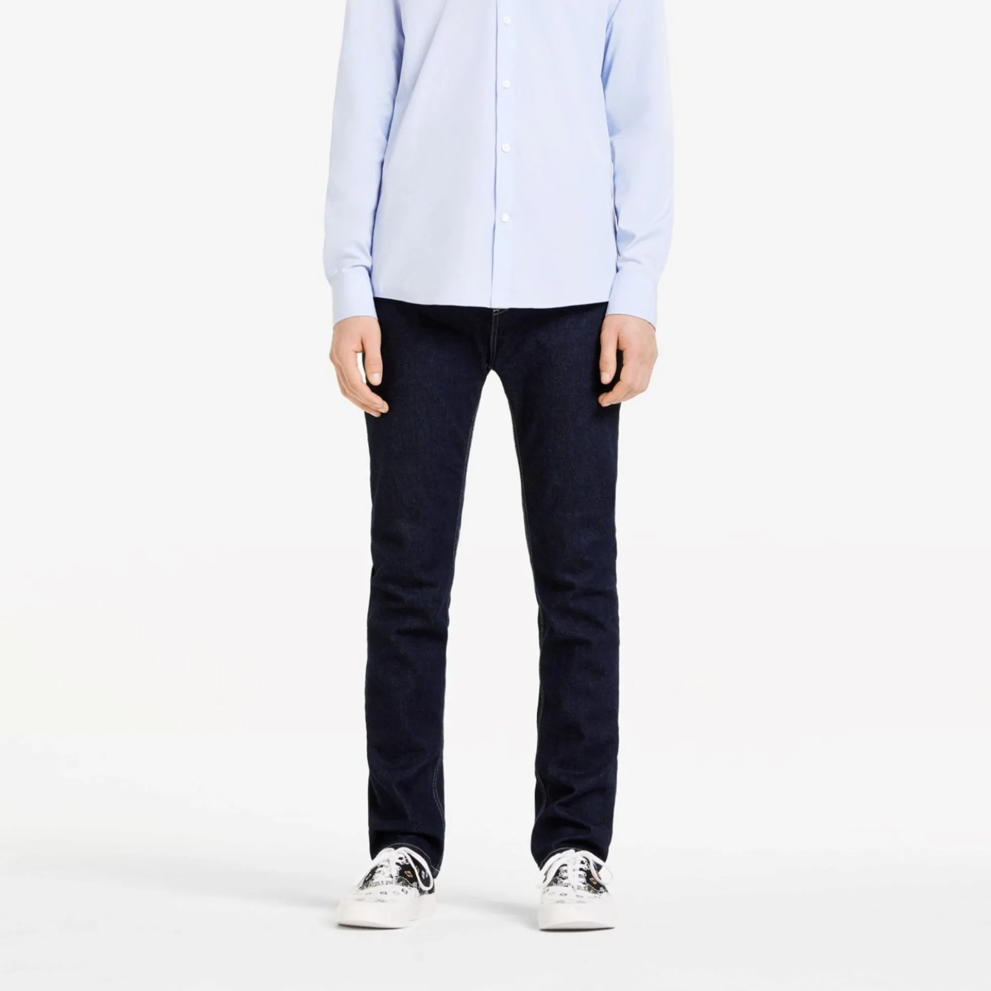 Men Slim Fit Jeans - Dark Navy