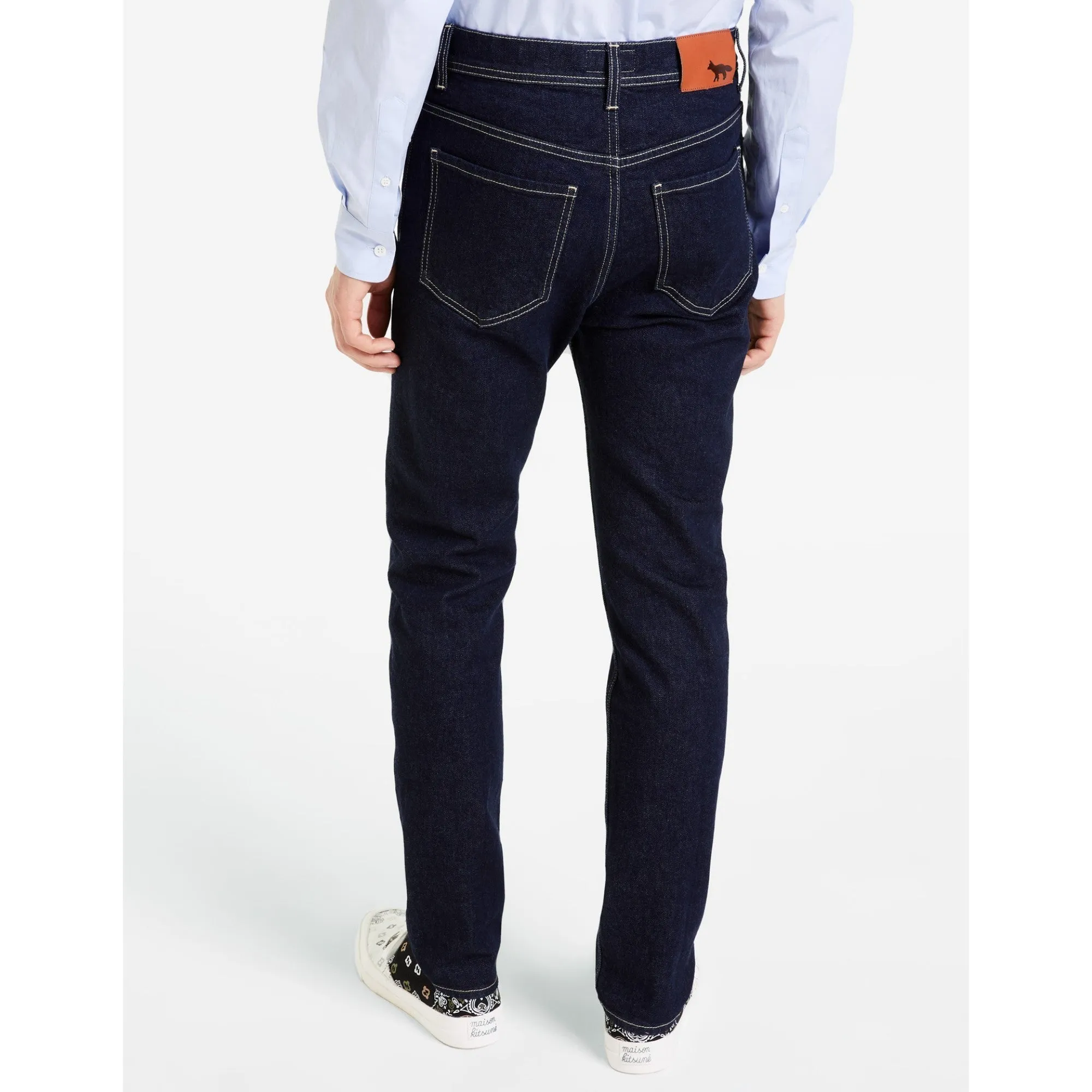 Men Slim Fit Jeans - Dark Navy