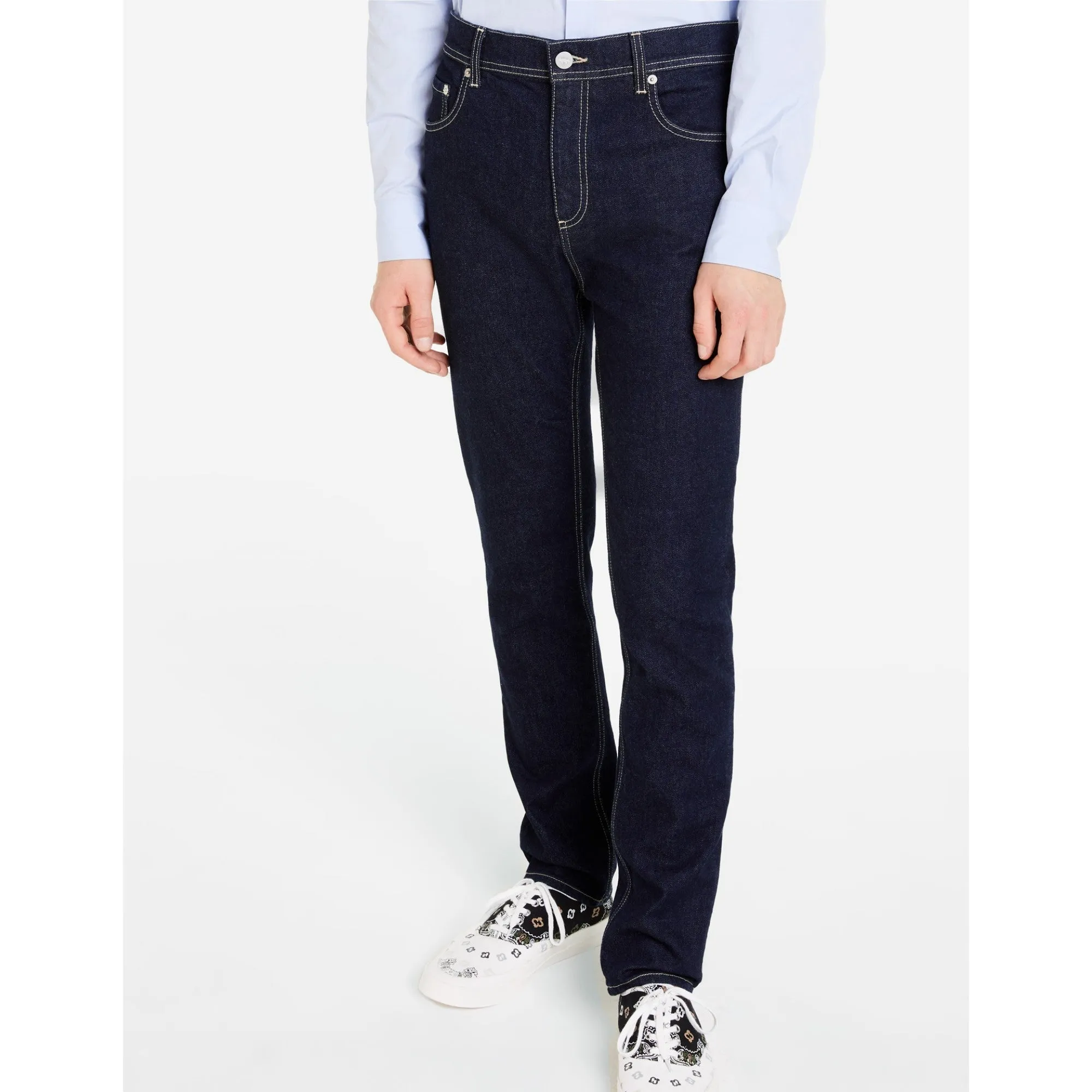 Men Slim Fit Jeans - Dark Navy