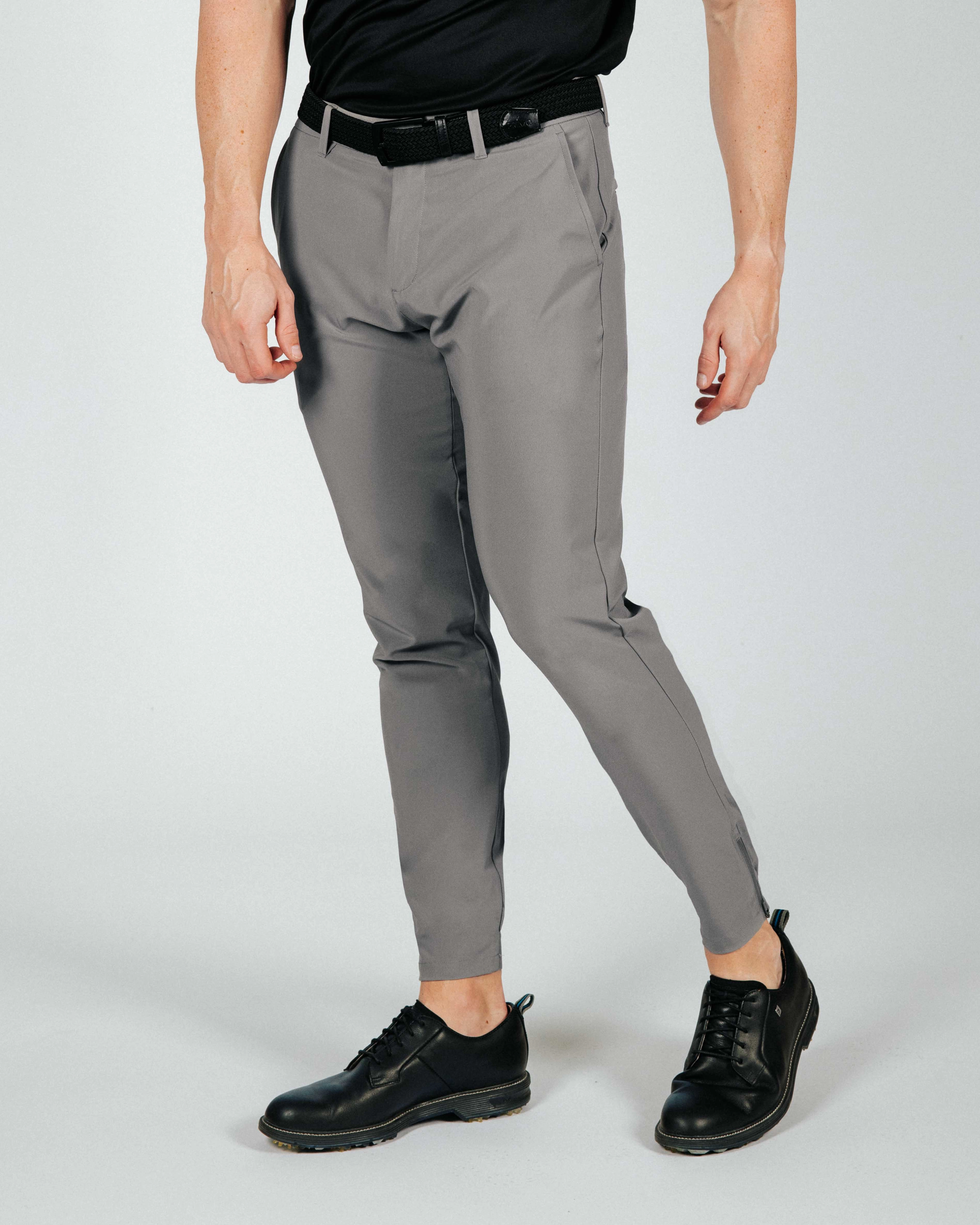 ReinforcedStitching Slim Stretch Fit Men's Ash Gray Golf Jogger