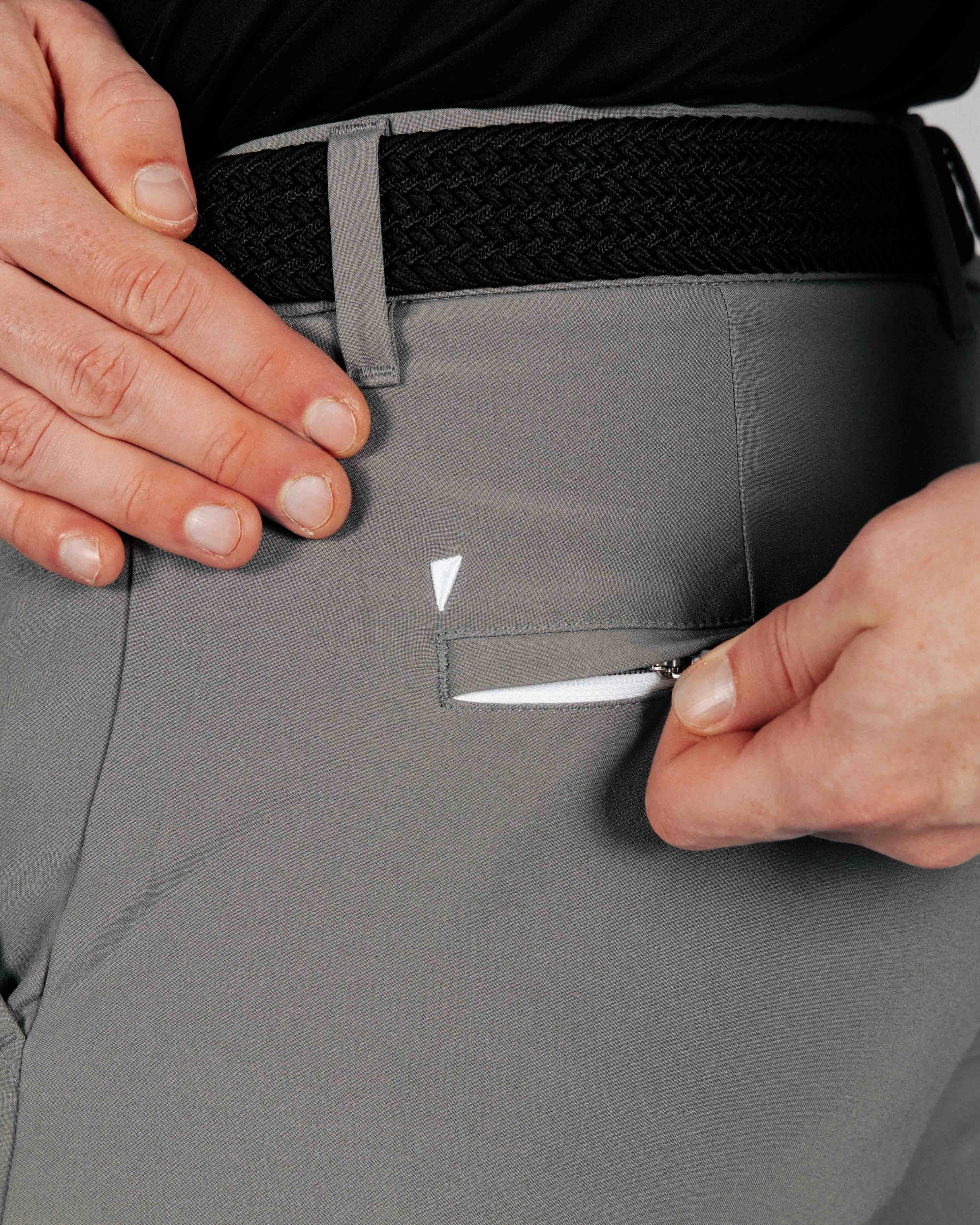 Men's Ash Gray Golf Jogger Dynamic Motion Flexible Waist