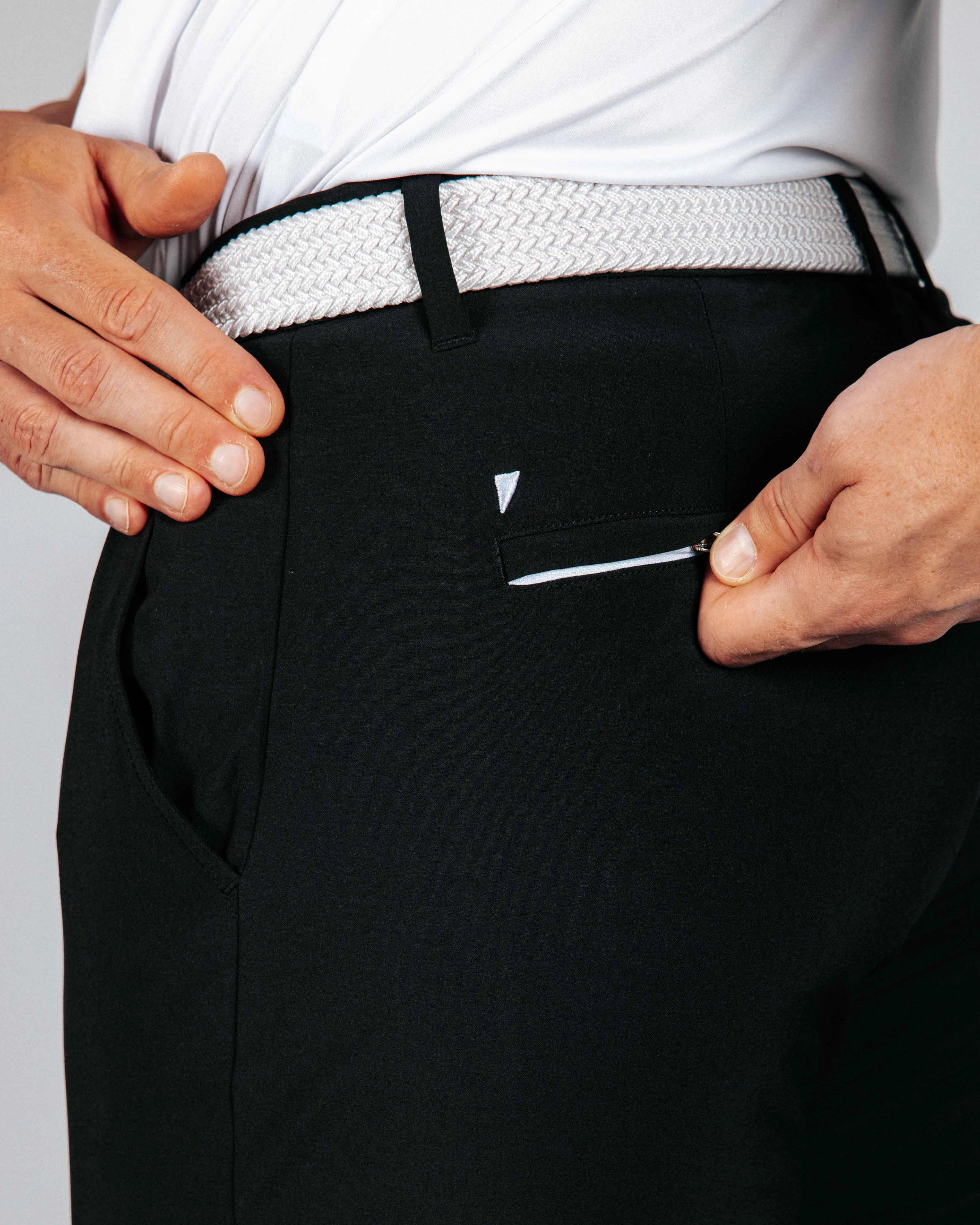 Sporty Fit Design Men's Black Golf Jogger