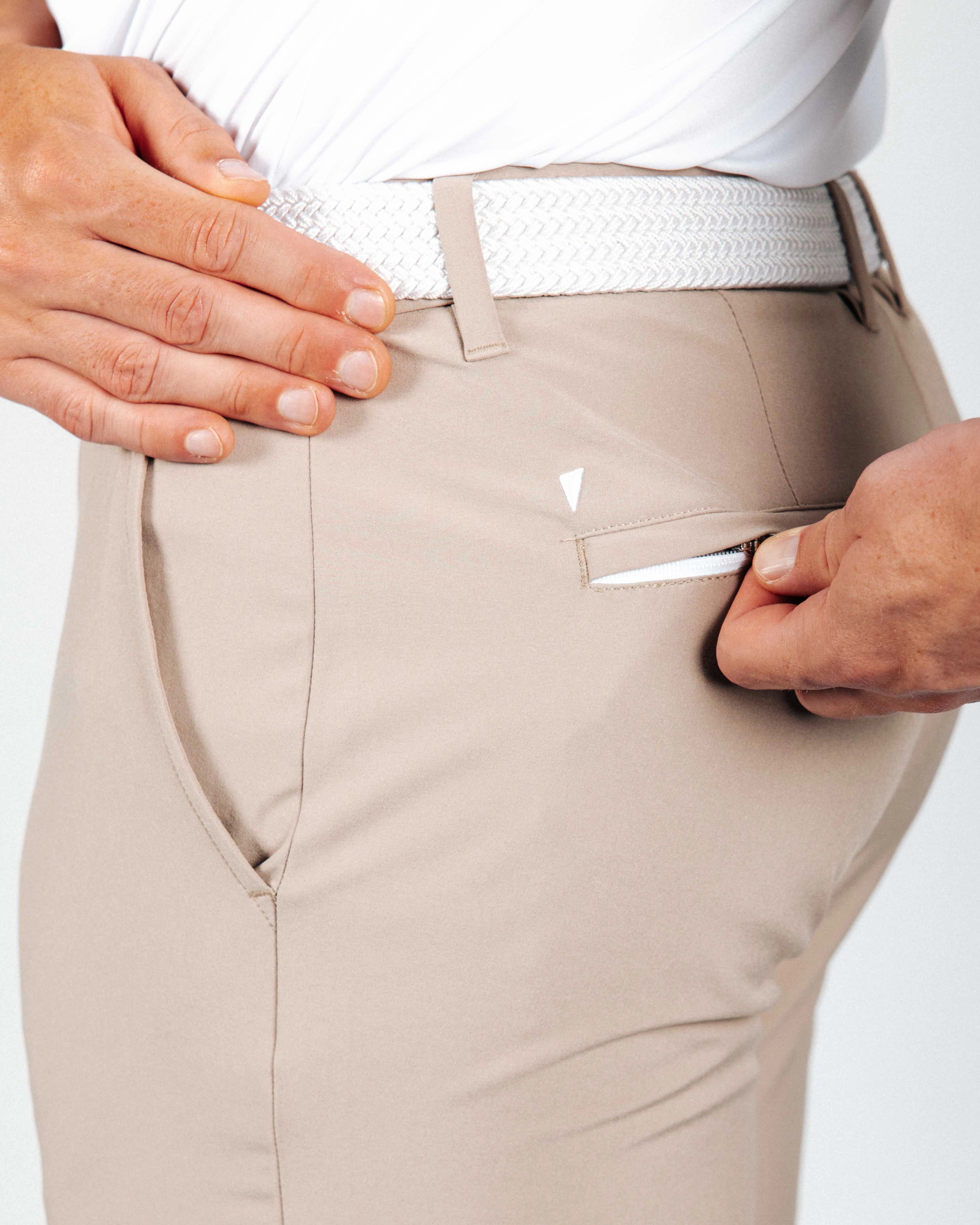 Men's Light Brown Golf Jogger Sleek Design