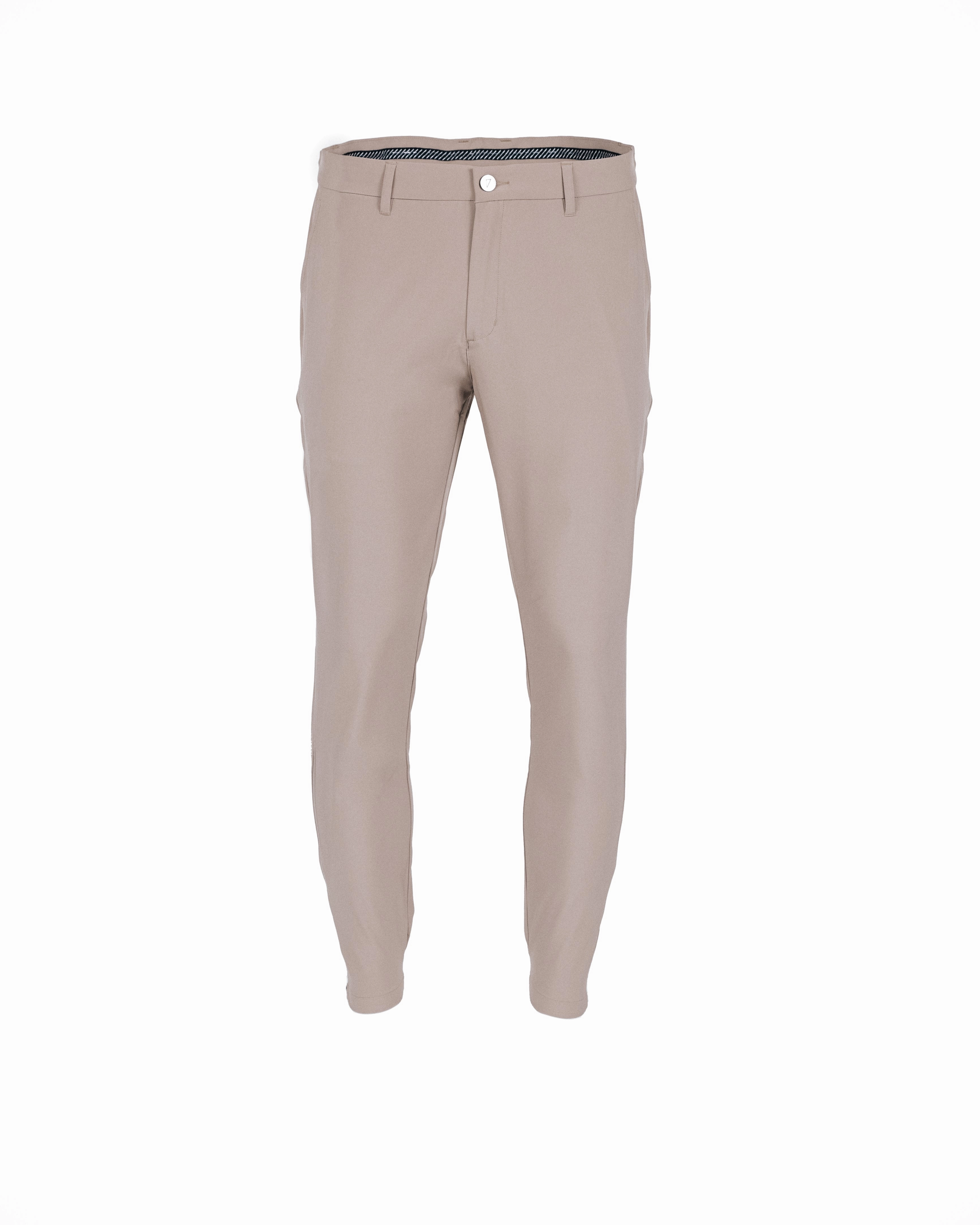 Smooth Fabric Men's Light Brown Golf Jogger