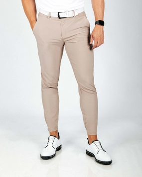 High Stretch Fit Active Comfort Men's Light Brown Golf Jogger