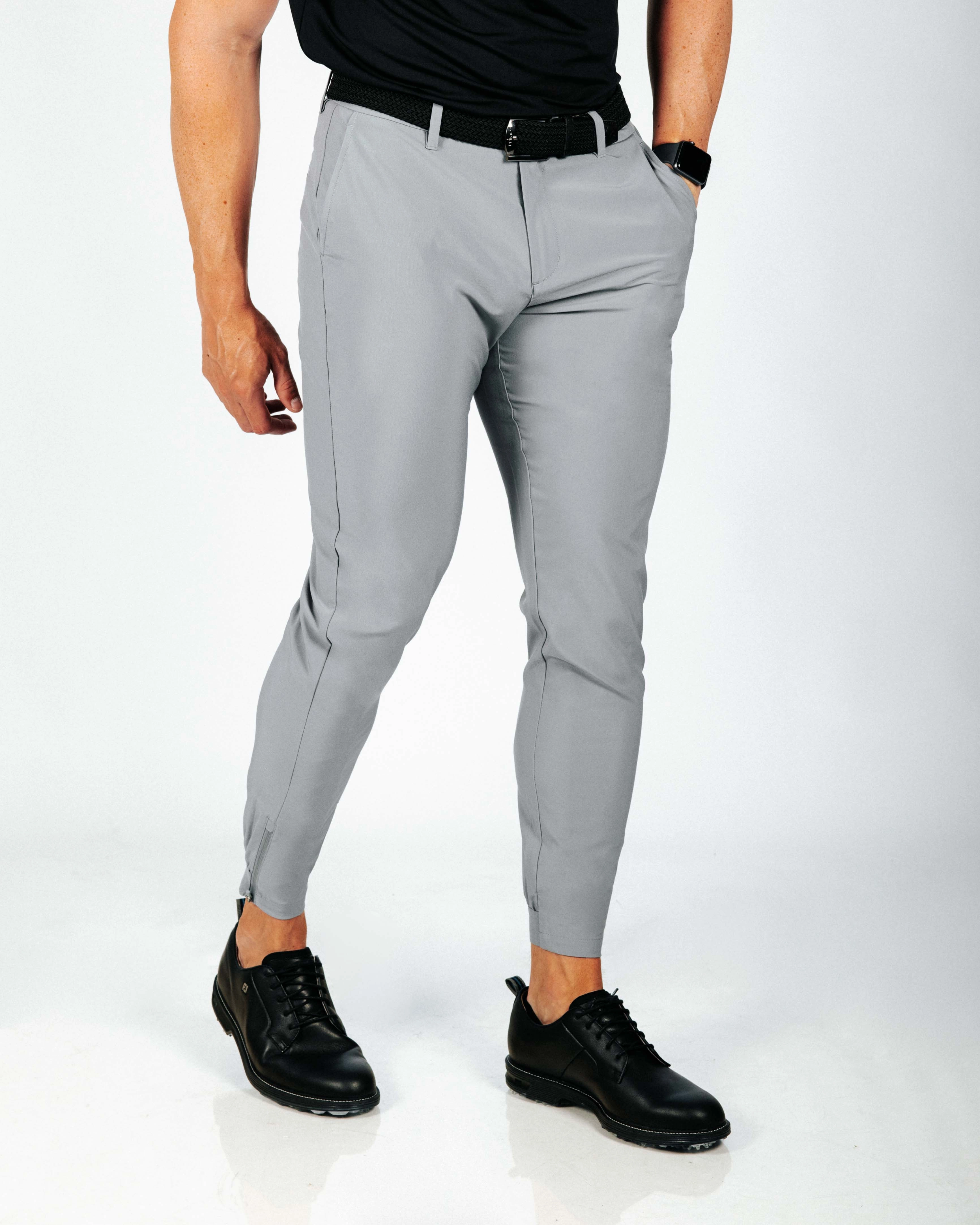 Casual Wear Comfy Shape Men's Light Gray Golf Jogger