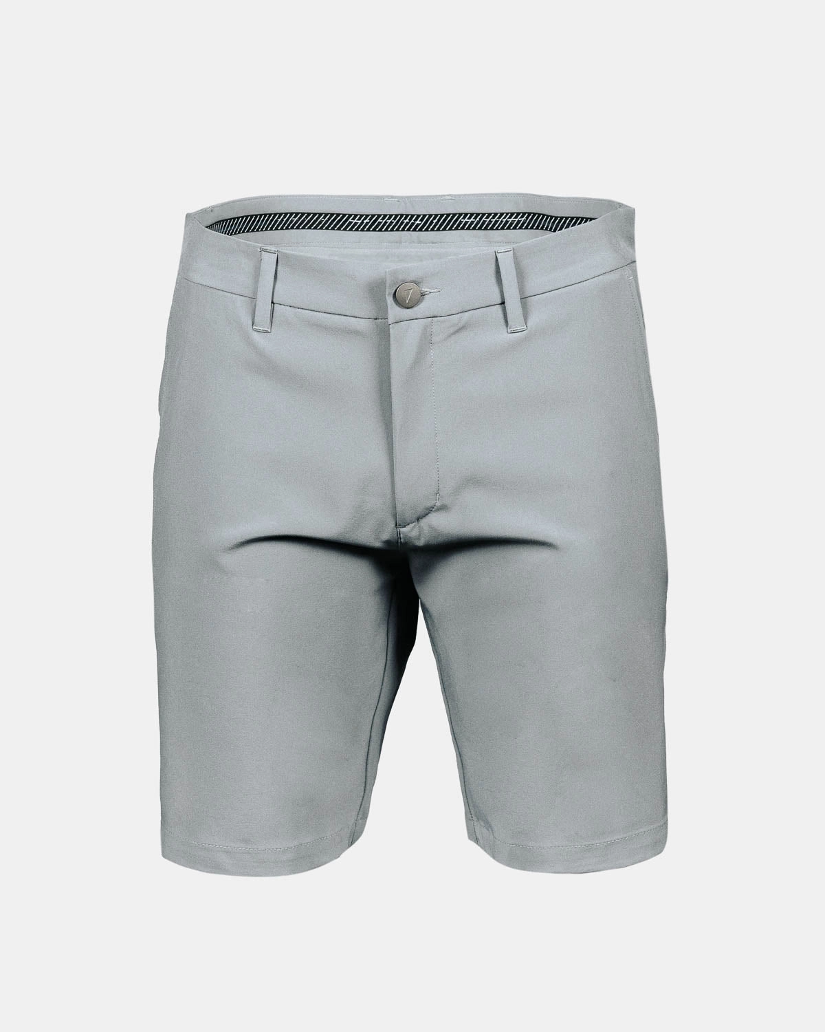 Men's Light Gray Golf Shorts Layered Protection
